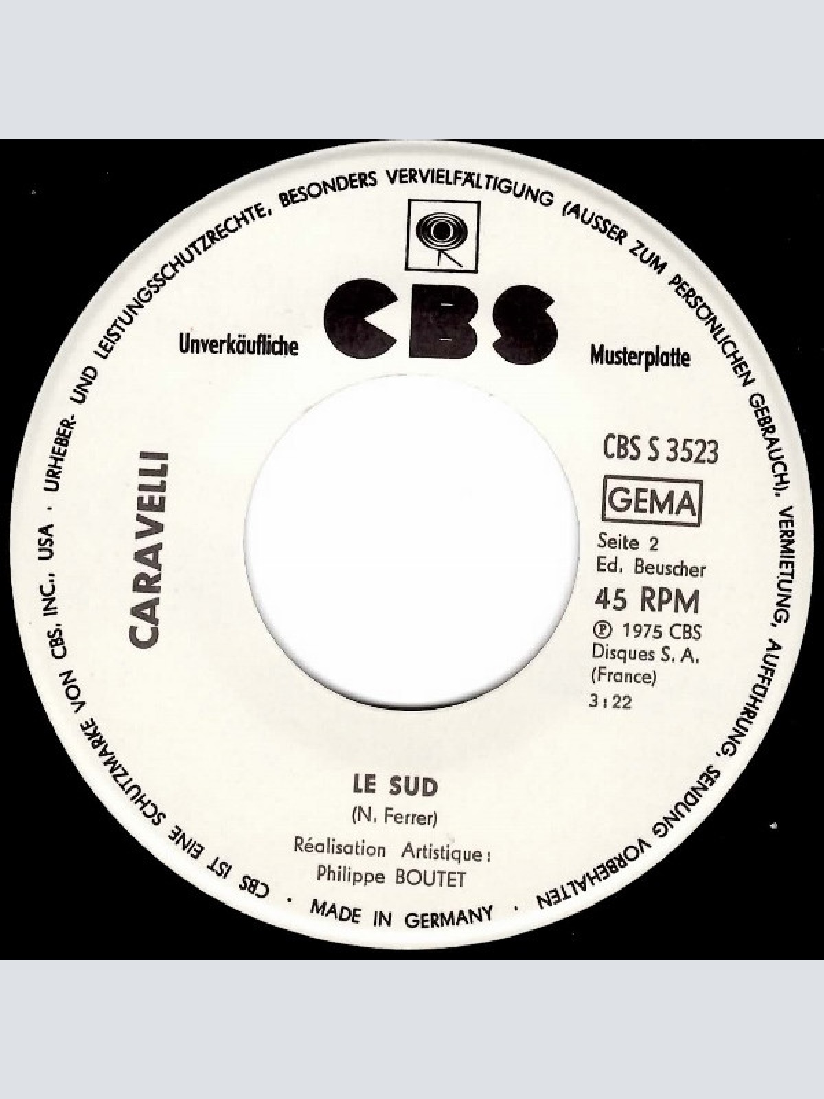 Vinyl / Caravelli - Africa