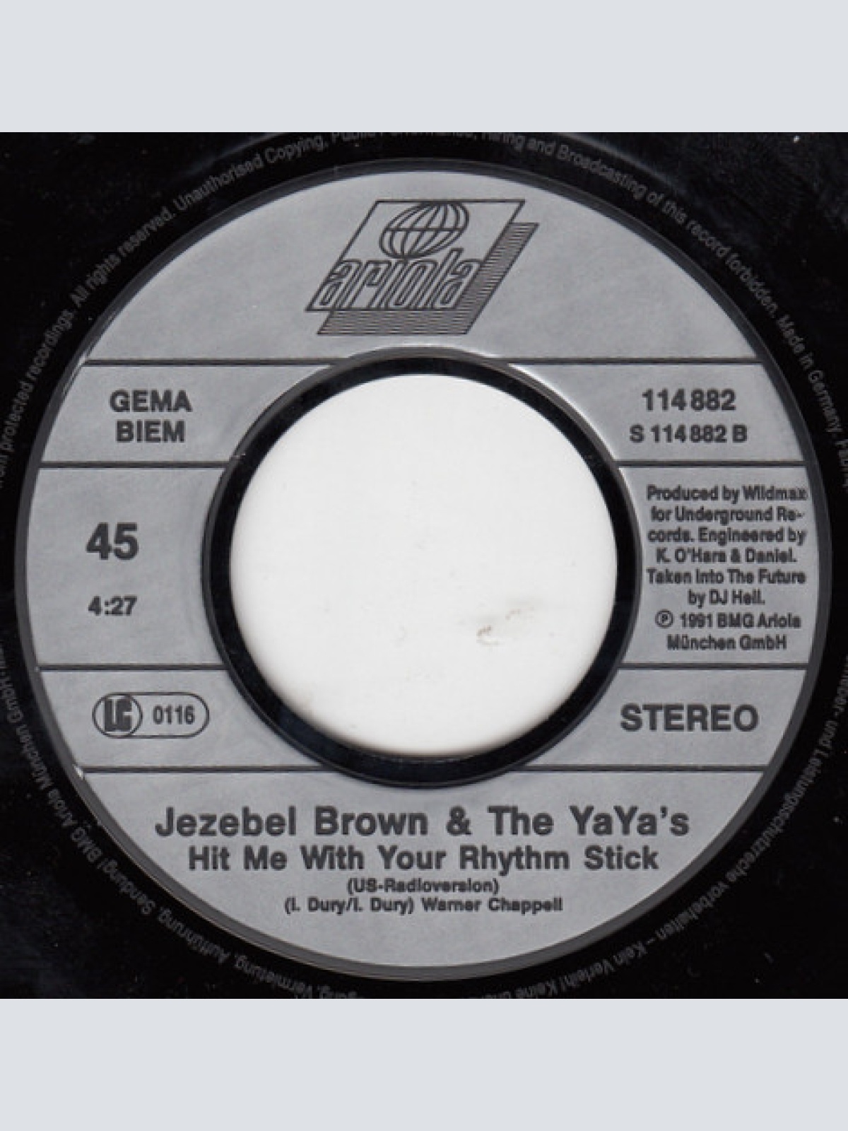 Vinyl / Jezebel Brown & The Ya Ya's - Hit Me With Your Rhythm Stick