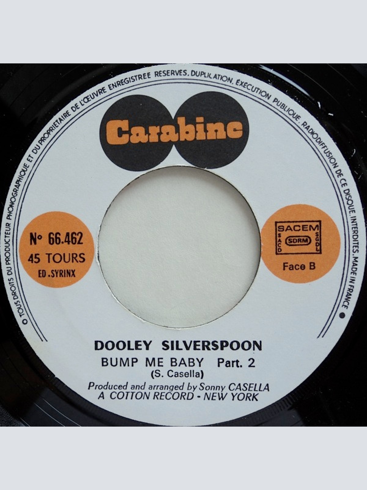 Vinyl / Dooley Silverspoon - Bump Me Baby
