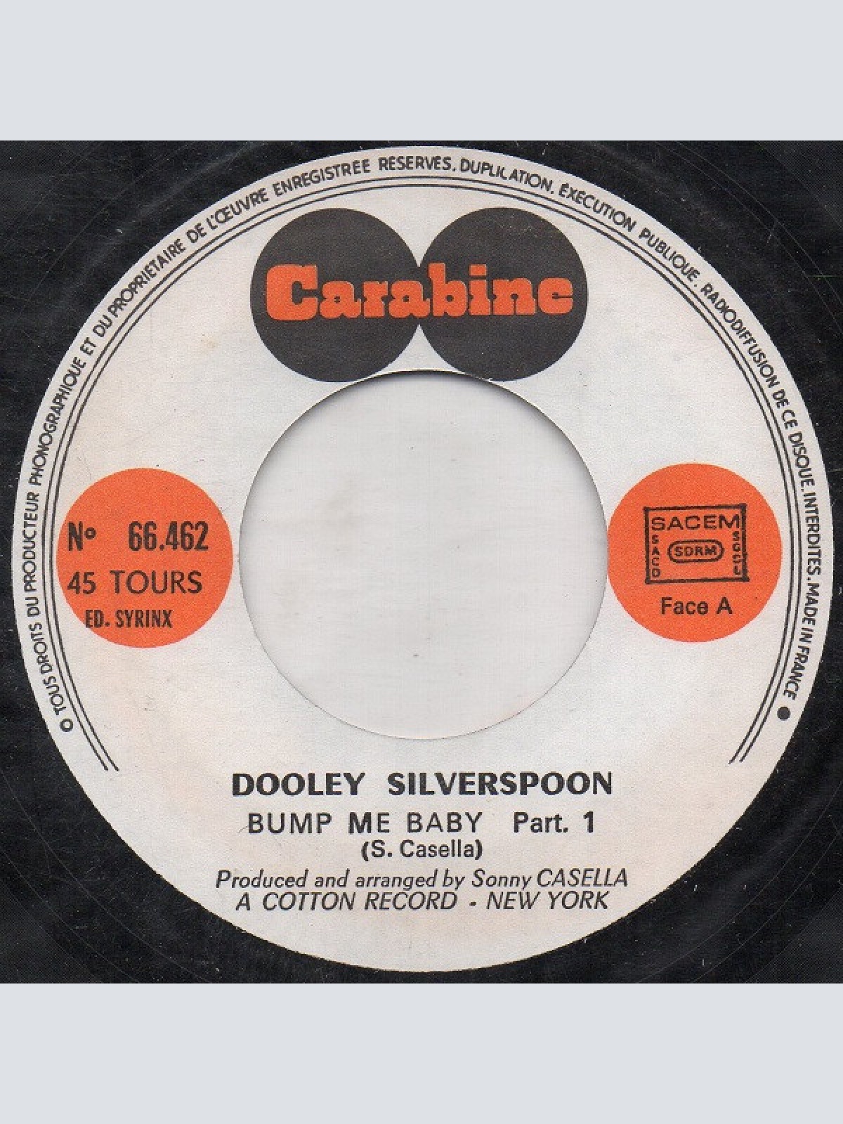 Vinyl / Dooley Silverspoon - Bump Me Baby