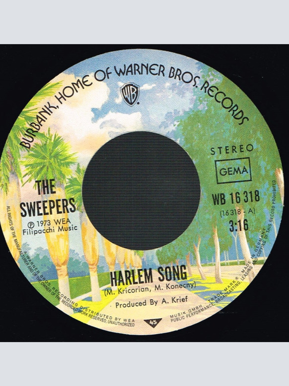 Vinyl / The Sweepers - Harlem Song