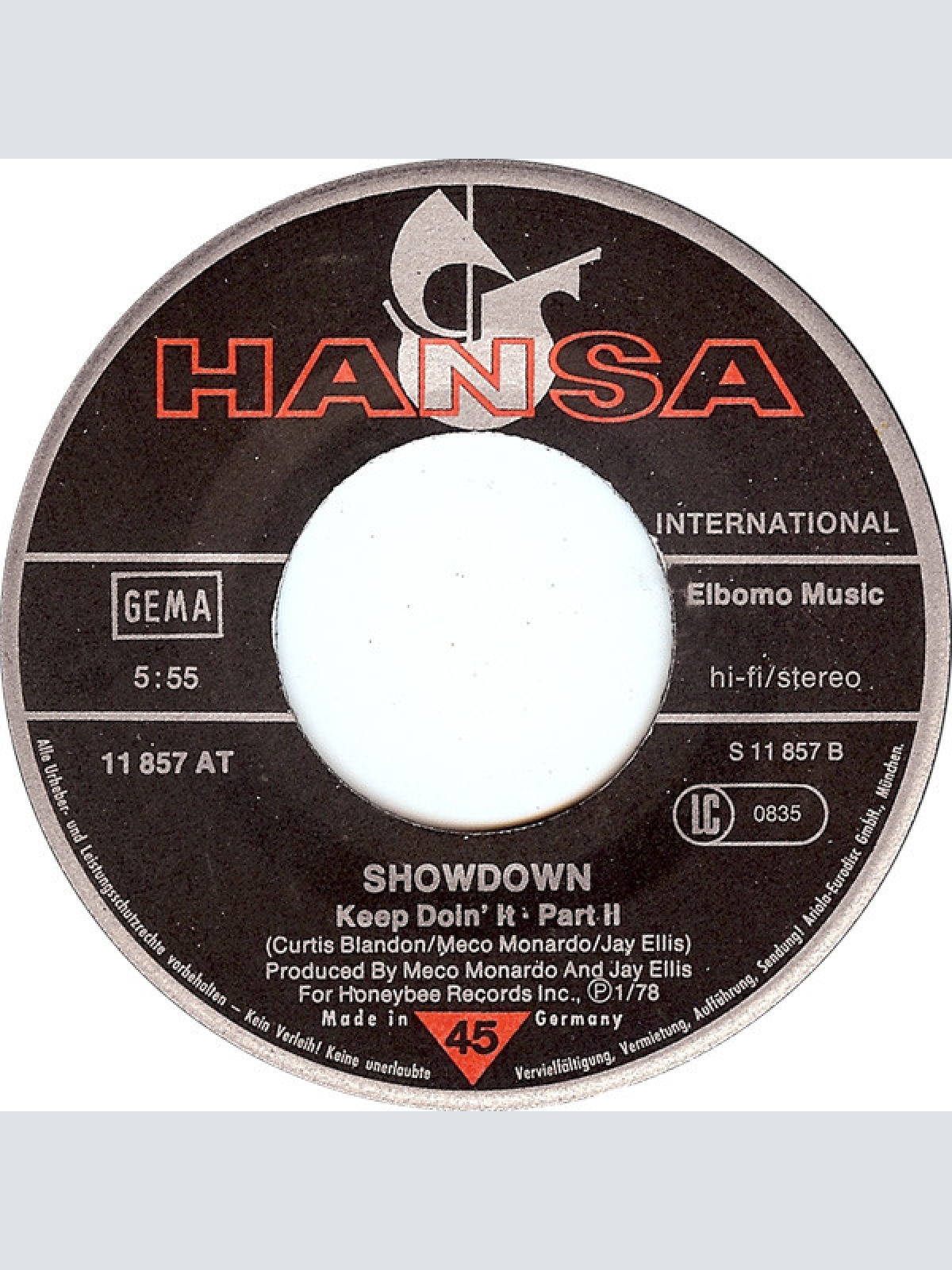 Vinyl / Showdown (3) - Keep Doin' It