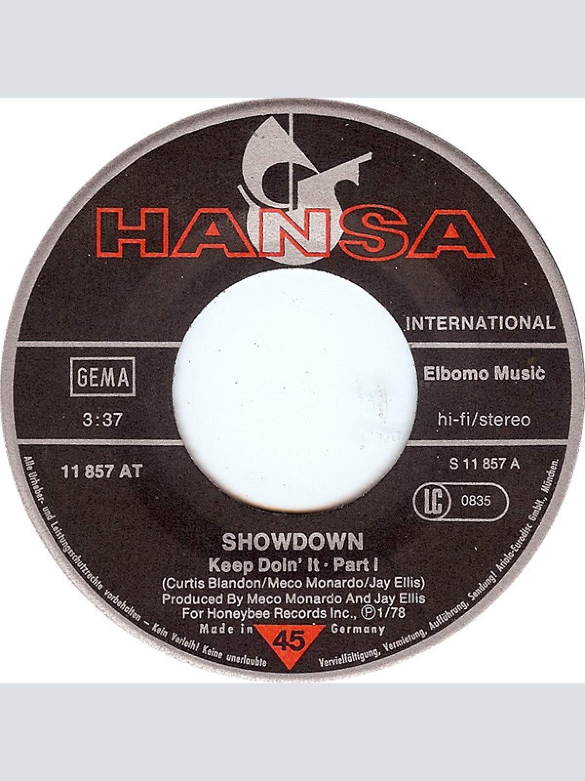 Vinyl / Showdown (3) - Keep Doin' It