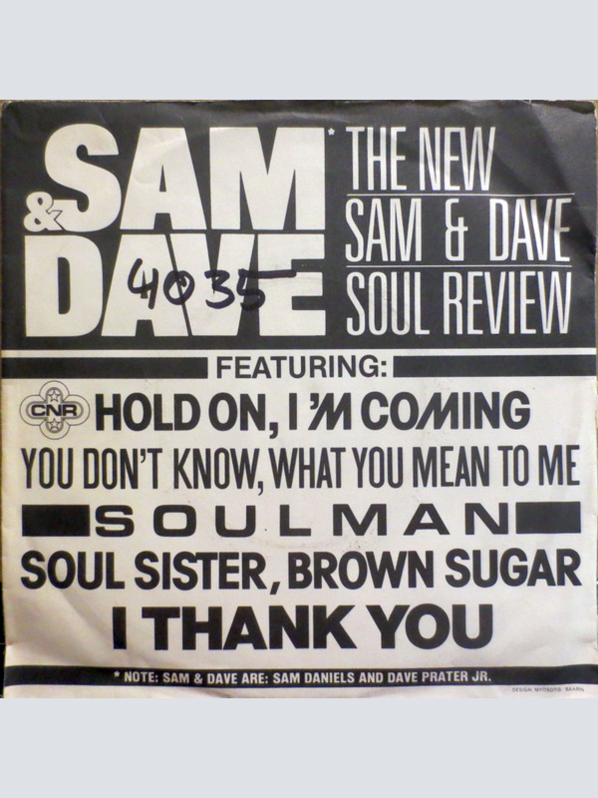 Vinyl / The New Sam & Dave - The New Sam & Dave Soul Review