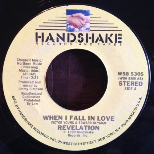 Vinyl / Revelation (2) - When I Fall In Love / Feel It