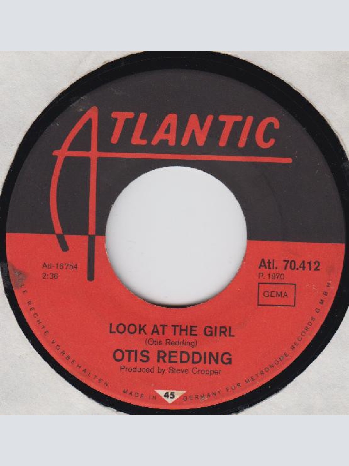 Vinyl / Otis Redding - Look At The Girl / That's A Good Idea