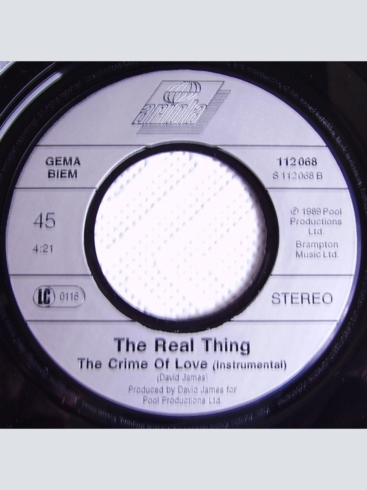 Vinyl / The Real Thing - The Crime Of Love