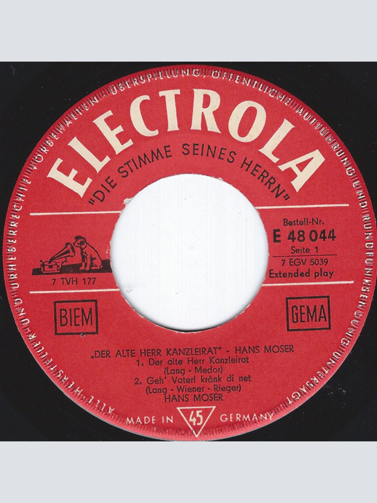 Vinyl / Hans Moser - Der Alte Herr Kanzleirat