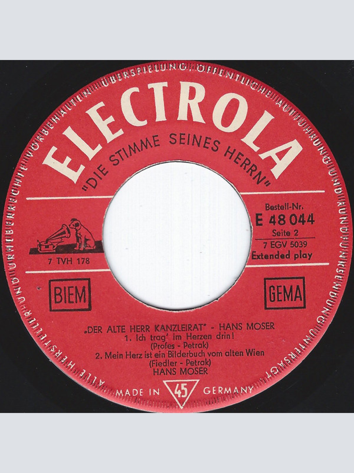 Vinyl / Hans Moser - Der Alte Herr Kanzleirat