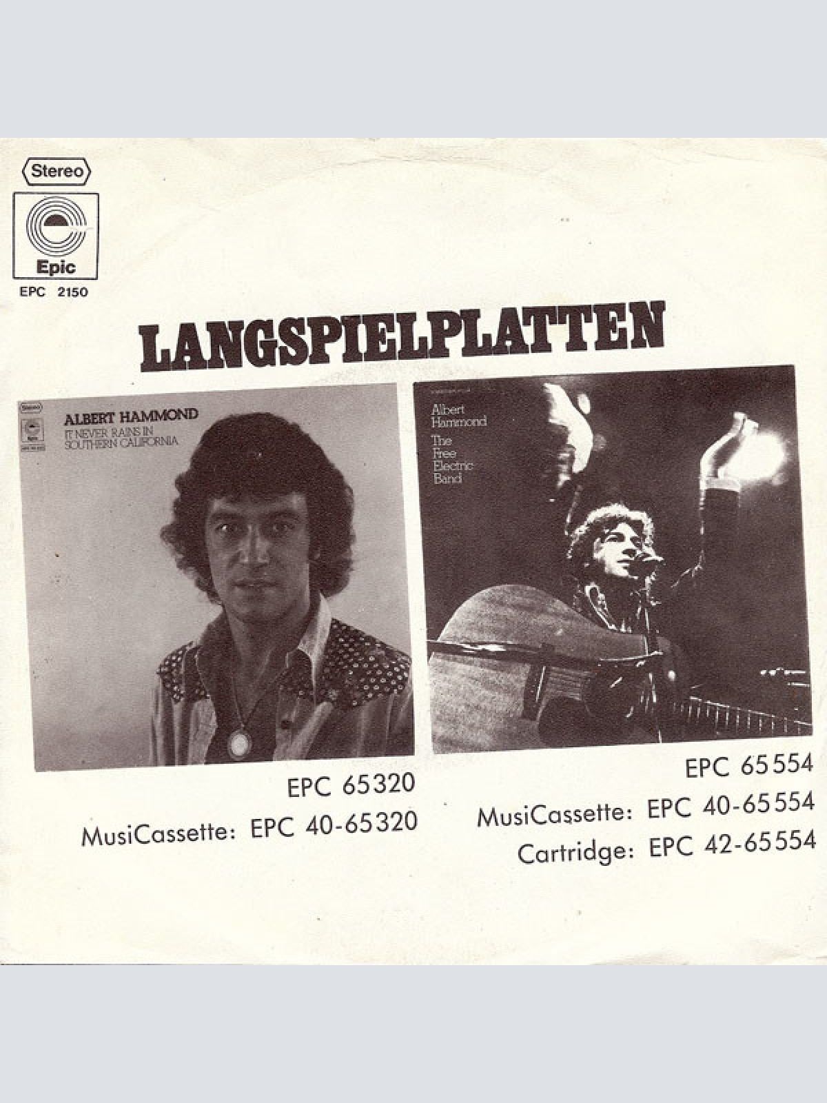 Vinyl / Albert Hammond - I'm A Train