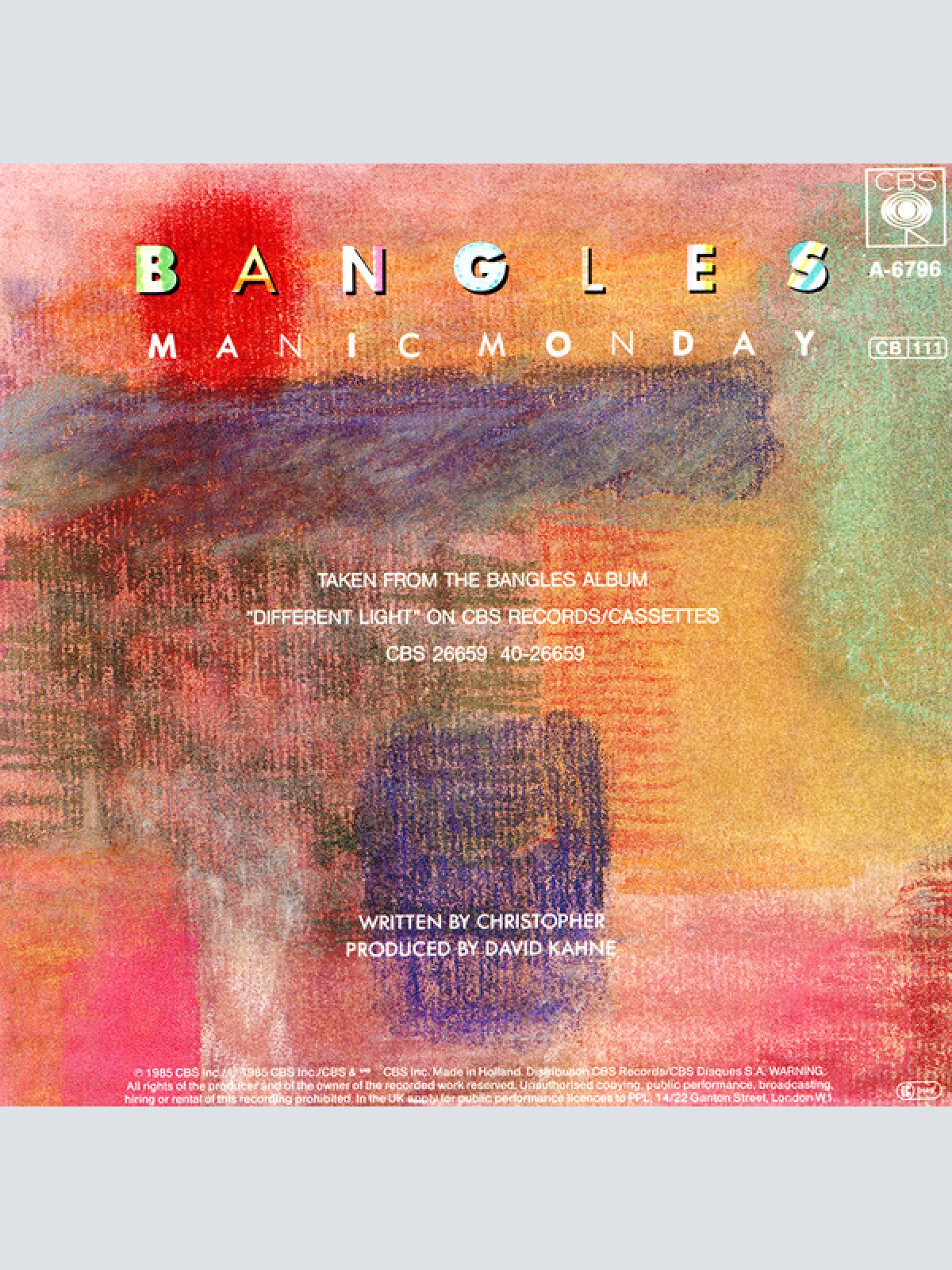 Vinyl / Bangles - Manic Monday