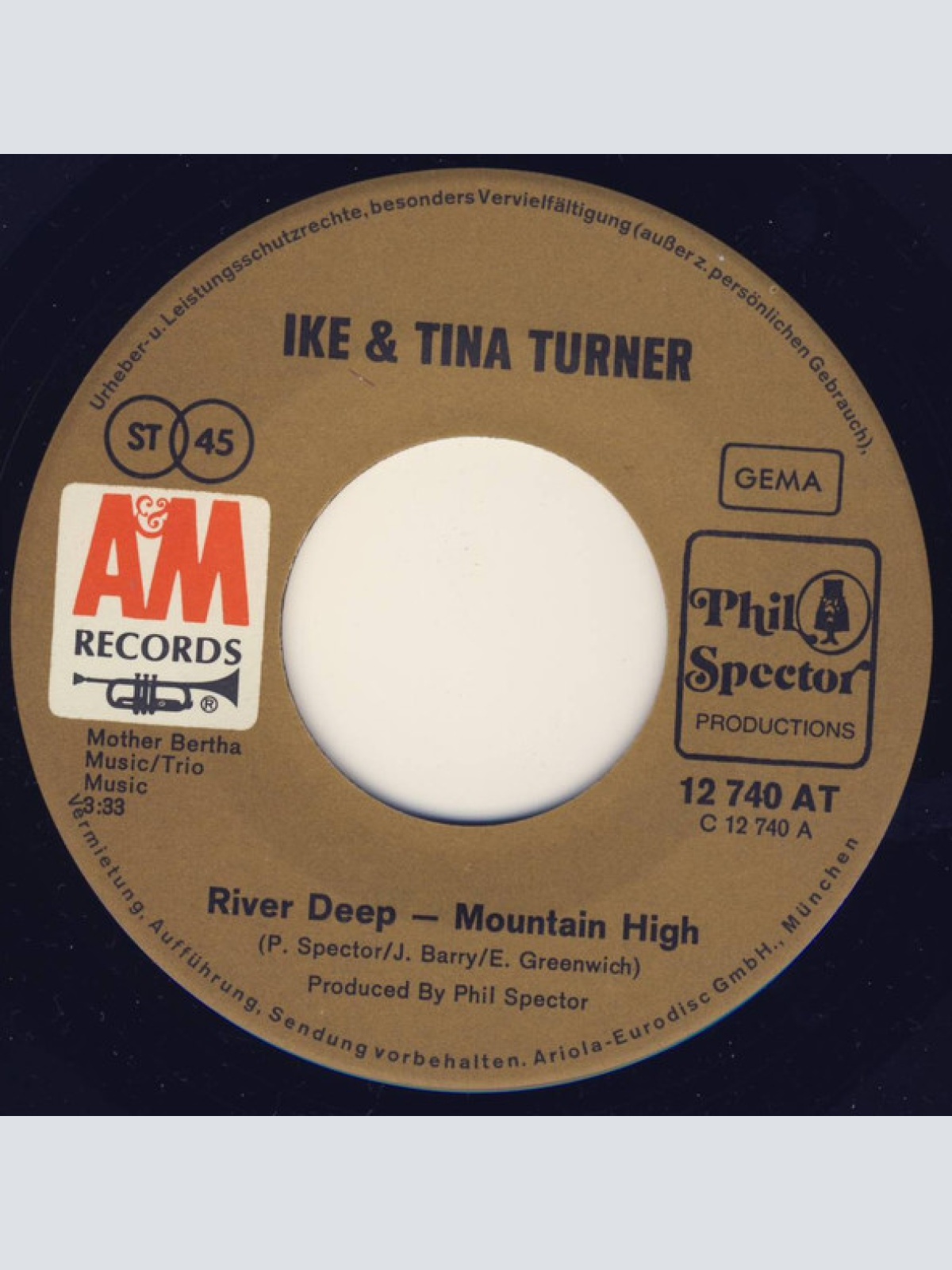 Vinyl / Ike & Tina Turner - River Deep - Mountain High / A Love Like Yours (Don't Come Knocking Every Day)