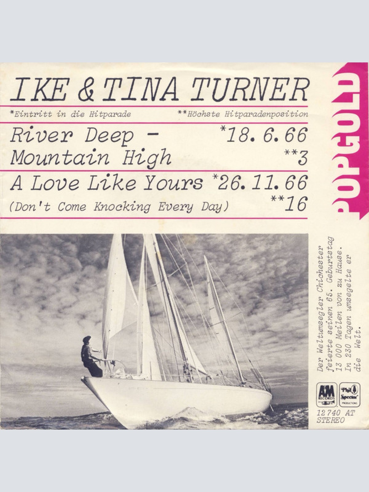 Vinyl / Ike & Tina Turner - River Deep - Mountain High / A Love Like Yours (Don't Come Knocking Every Day)