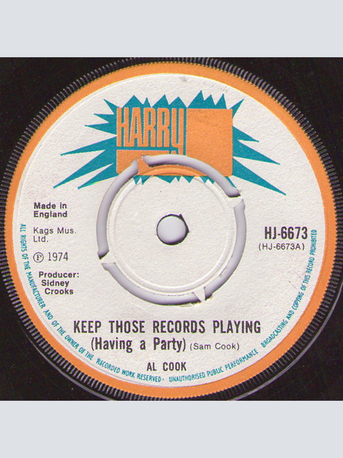 Vinyl / Al Cook - Keep Those Records Playing (Having A Party)