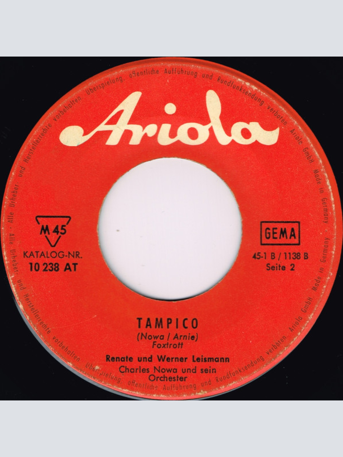 Vinyl / Renate Und Werner Leismann - Im Kleinen Dorf Am Rio Grande / Tampico