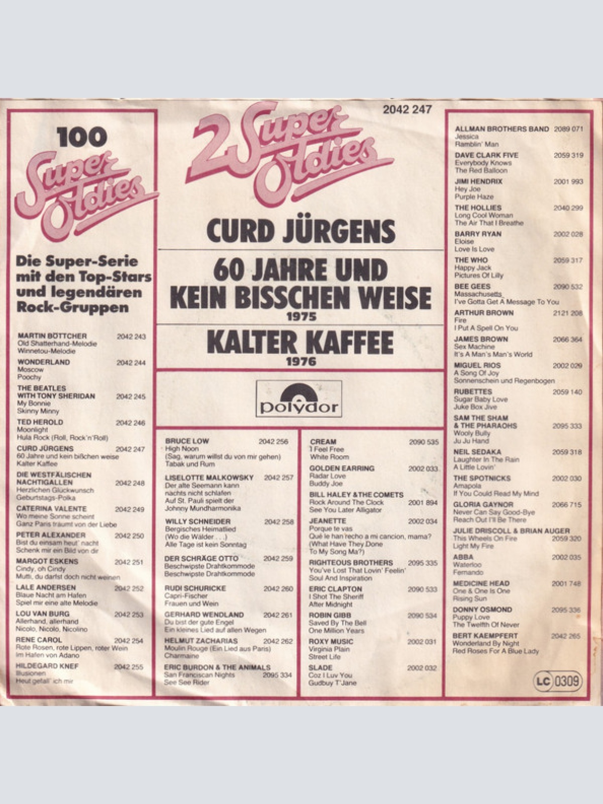 Vinyl / Curd Jürgens - 60 Jahre Und Kein Bisschen Weise / Kalter Kaffee