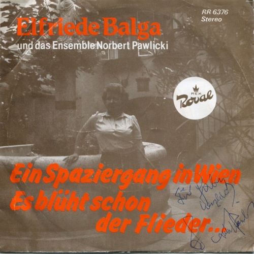 Vinyl / Elfriede Balga - Ein Spaziergang In Wien / Es Blüht Schon Der Flieder...