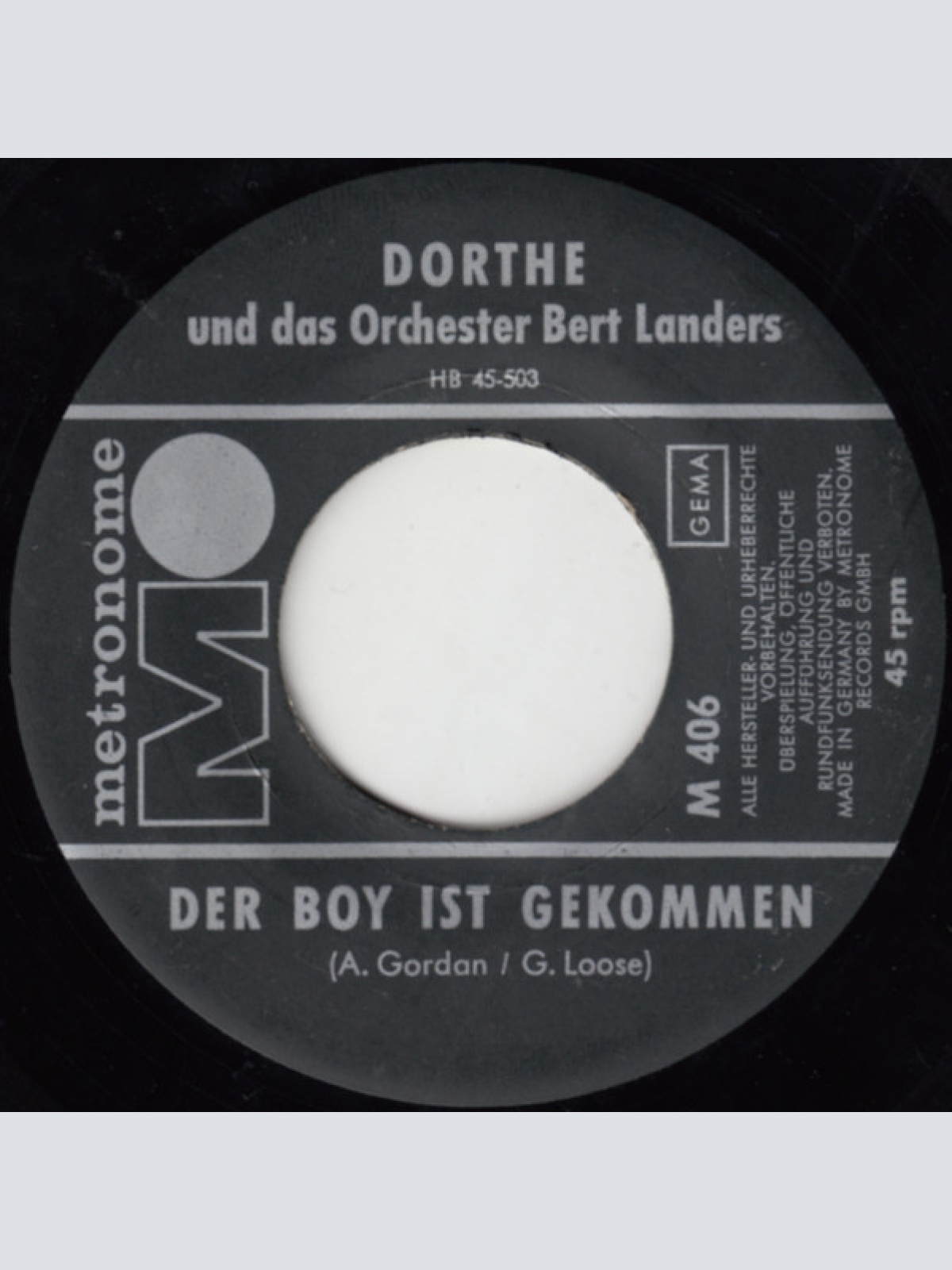 Vinyl / Dorthe* - Junger Mann Mit Roten Rosen / Der Boy Ist Gekommen
