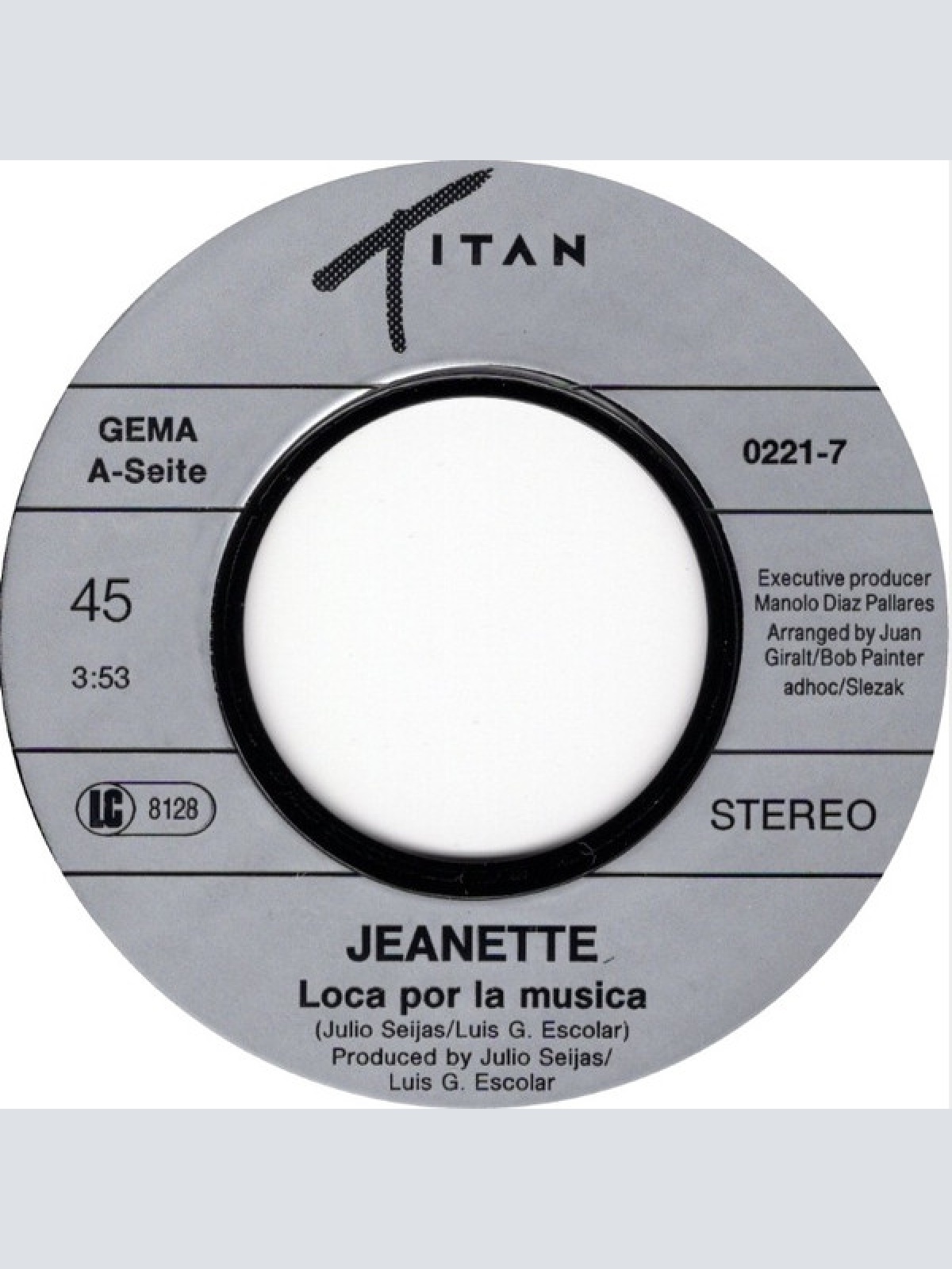 Vinyl / Janette* - Loca Por La Música