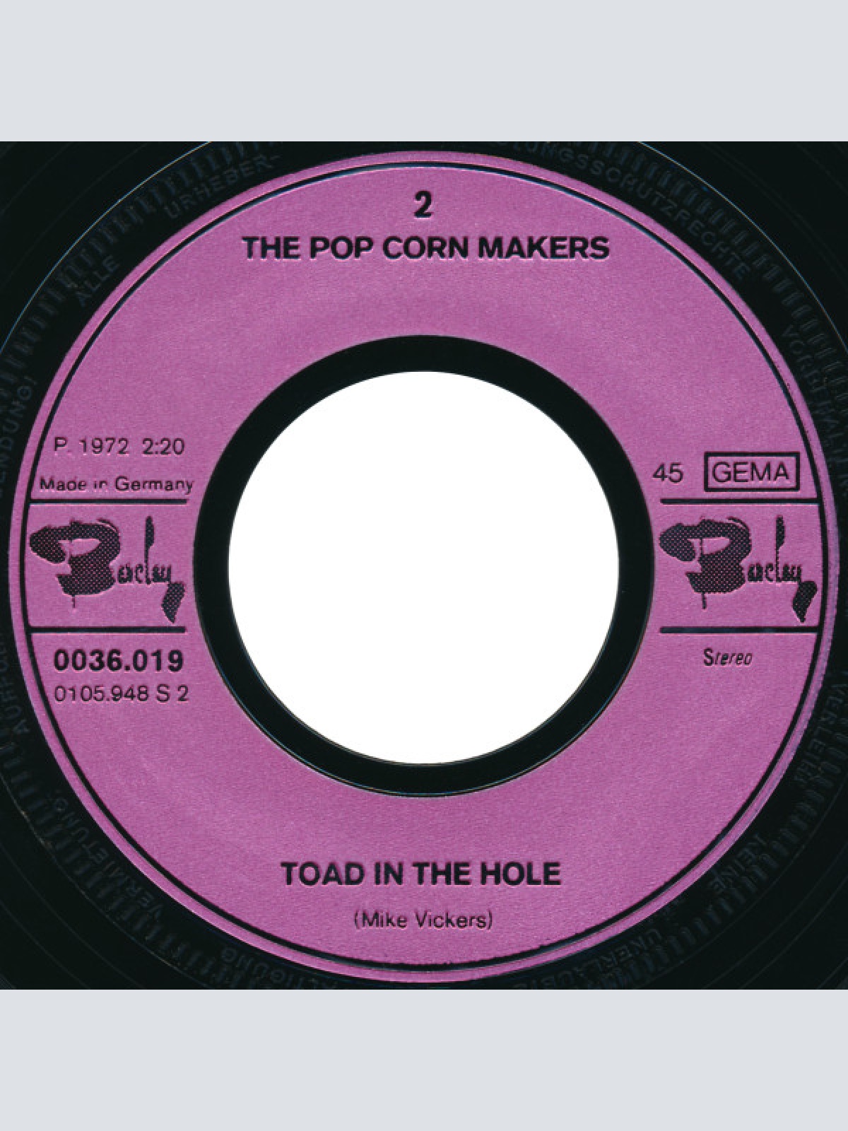 Vinyl / The Pop-Corn Makers* - Popcorn