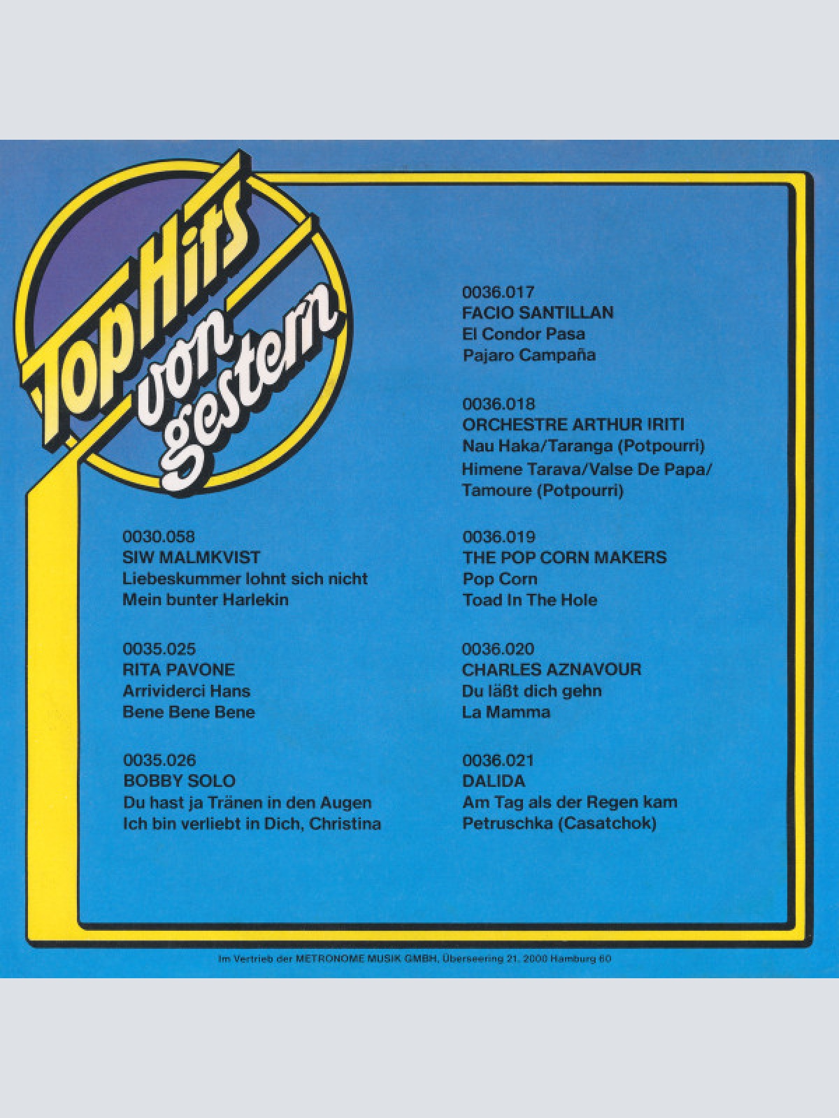 Vinyl / The Pop-Corn Makers* - Popcorn