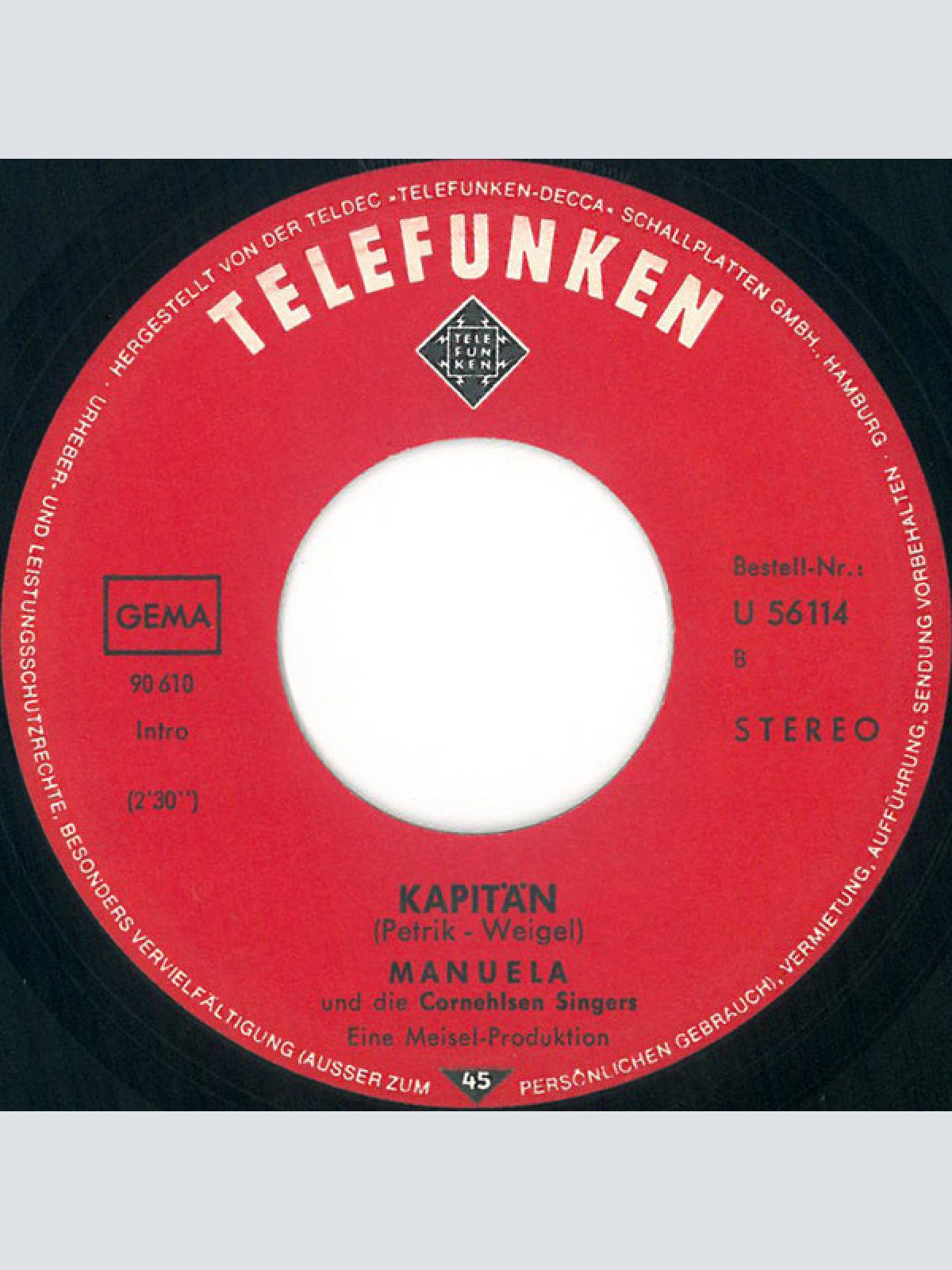 Vinyl / Manuela (5) - ABC / Kapitän