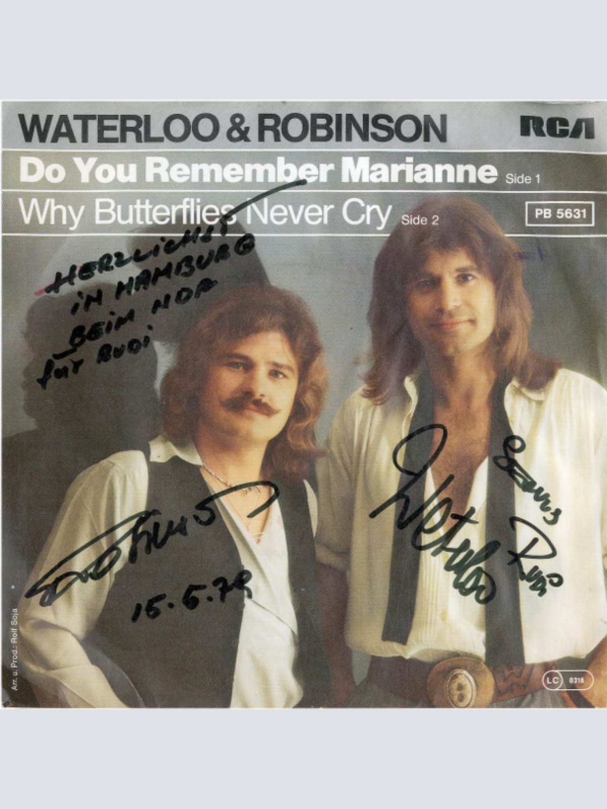 Vinyl / Waterloo & Robinson - Do You Remember Marianne