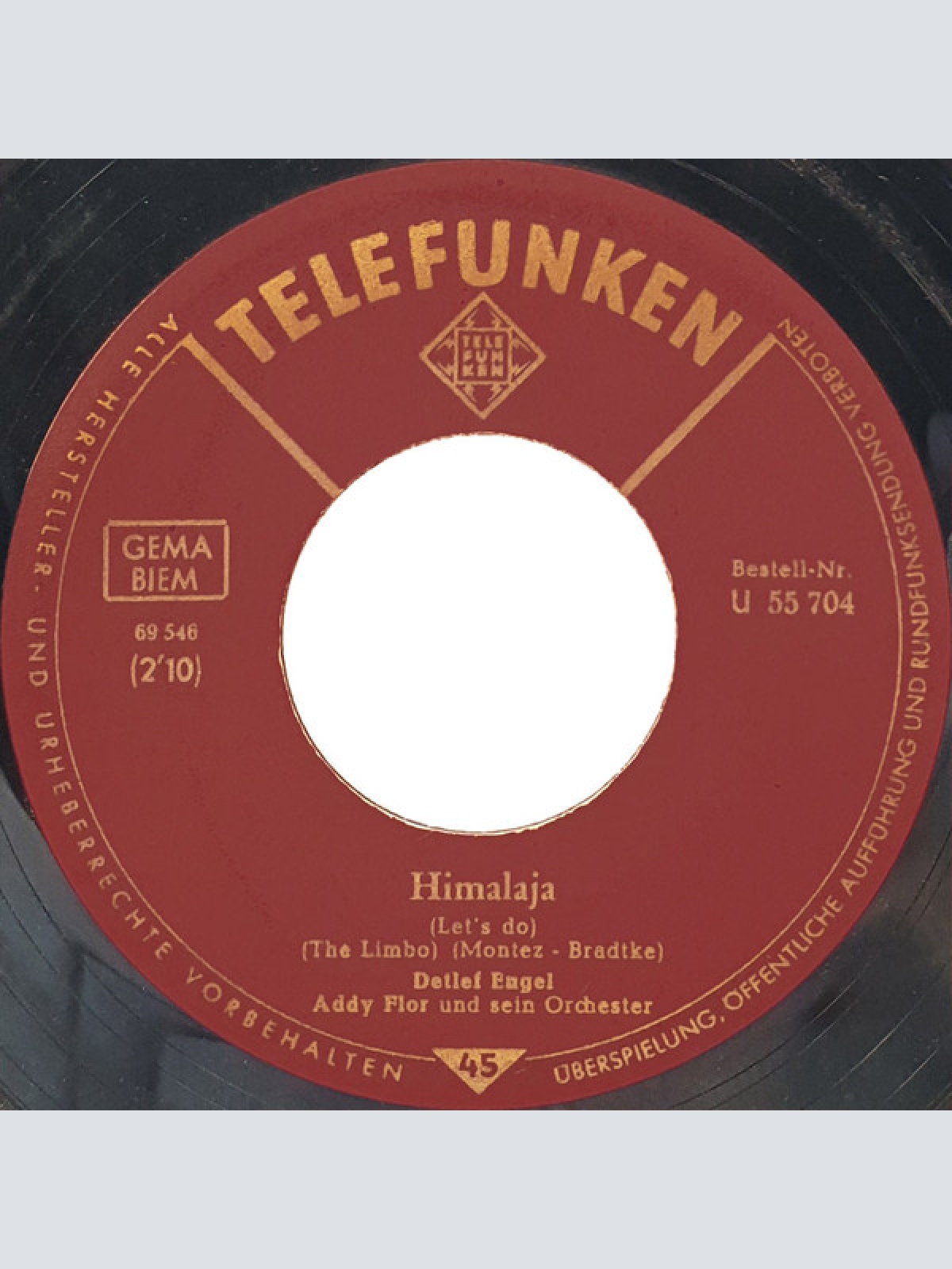 Vinyl / Detlef Engel - Rote Rosen (Bossa Nova) / Himalaja (Let's Do The Limbo)