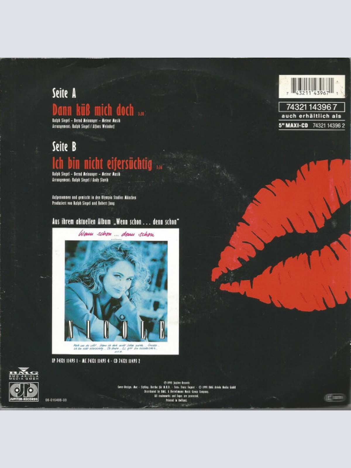 Vinyl / Nicole (2) - Dann Küss Mich Doch