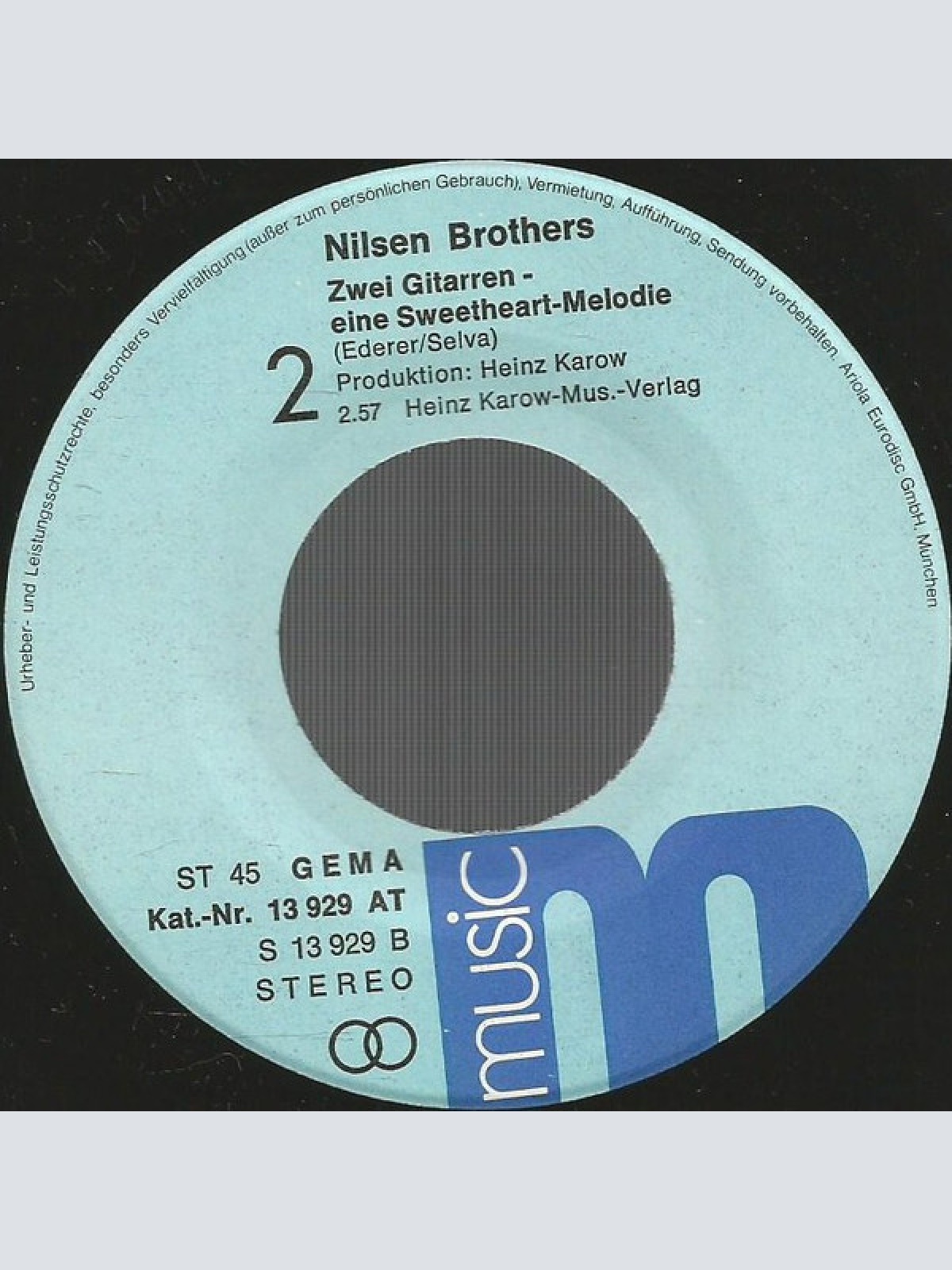 Vinyl / Nilsen Brothers* - Aber Dich Gibt's Nur Einmal Für Mich