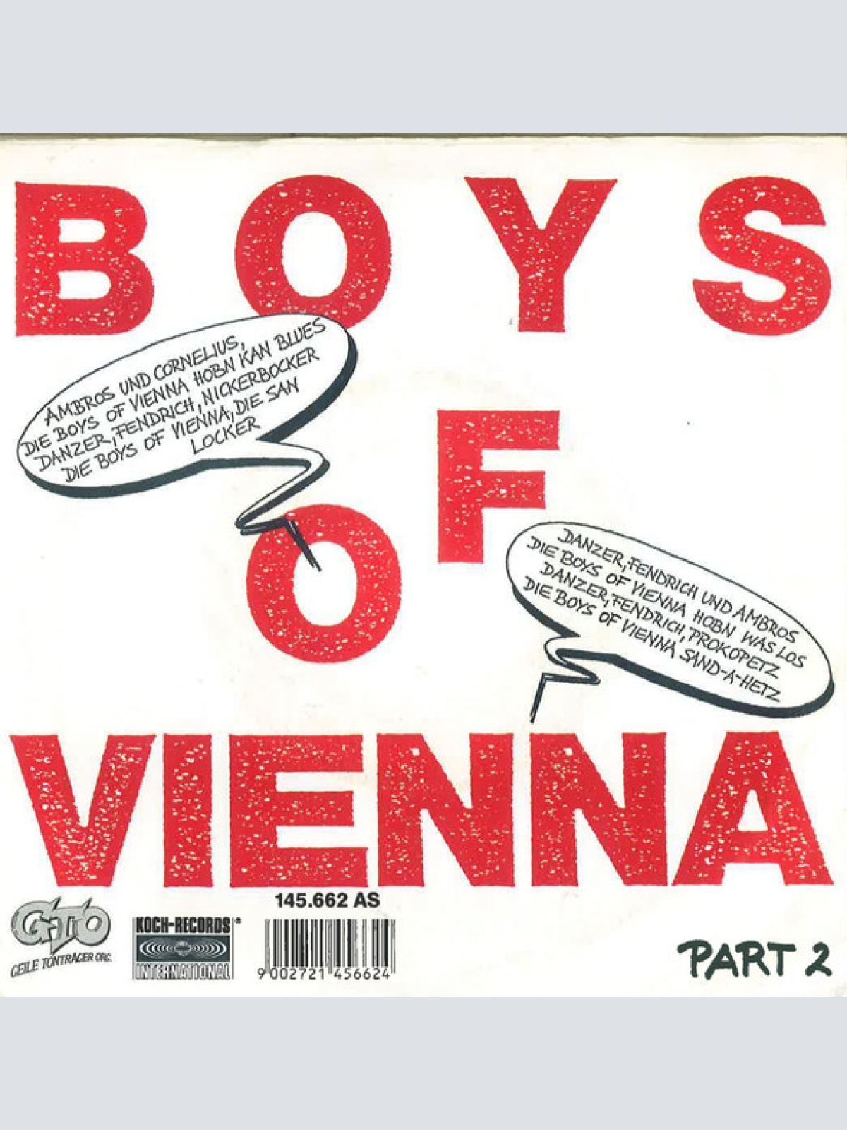 Vinyl / Boys Of Vienna - Boys Of Vienna Part I