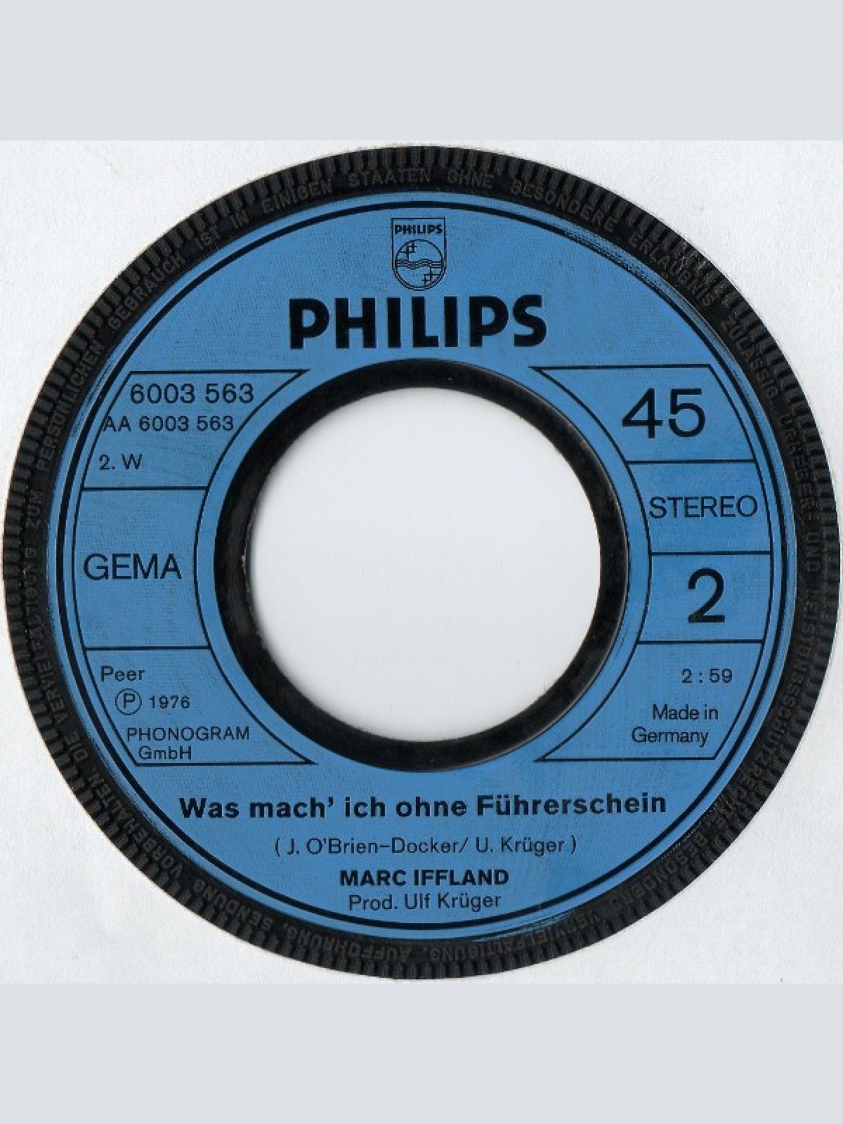 Vinyl / Marc Iffland - Jetzt ist Schluß