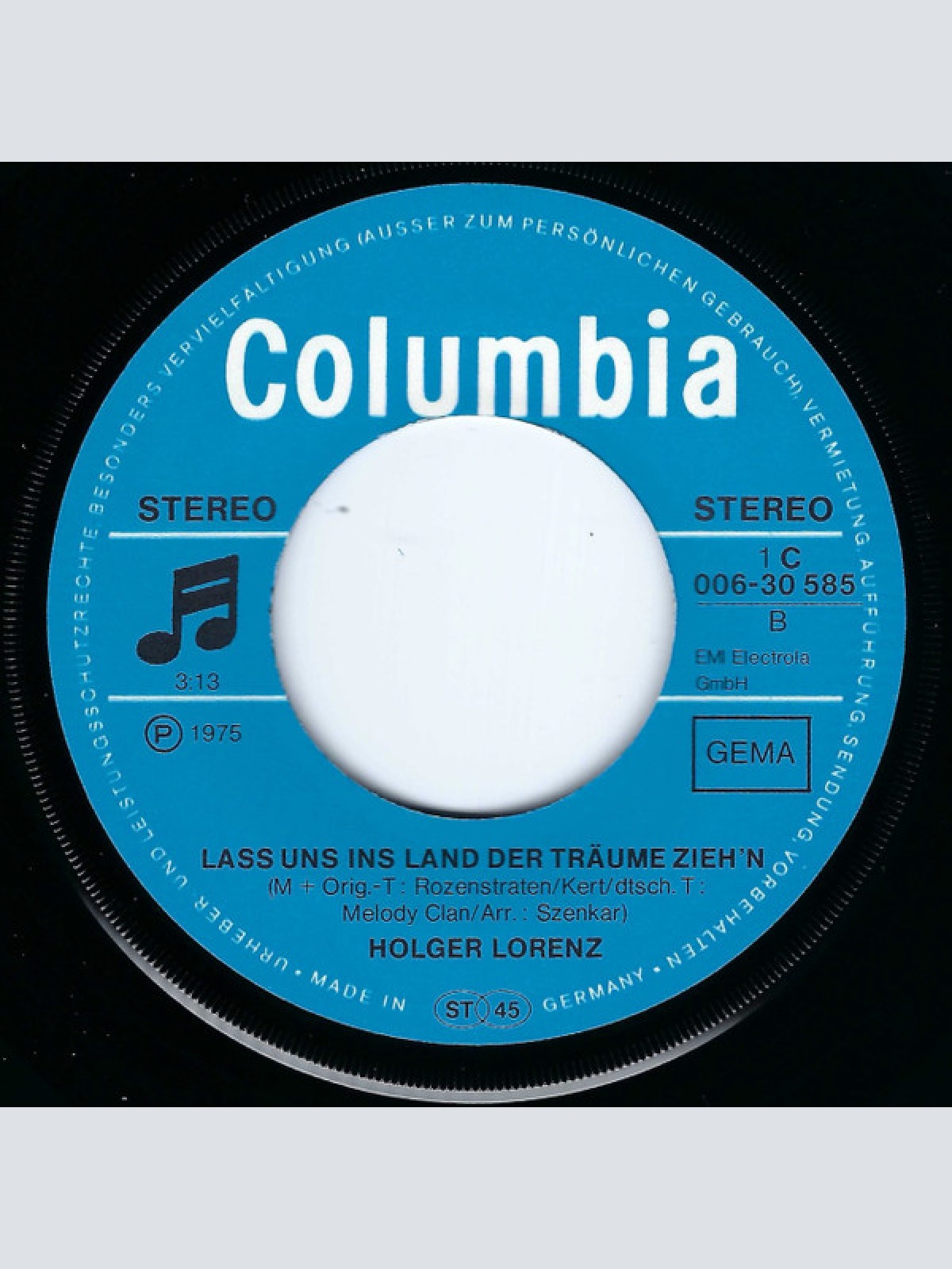 Vinyl / Holger Lorenz - Mary, Mary Verzeih' Mir