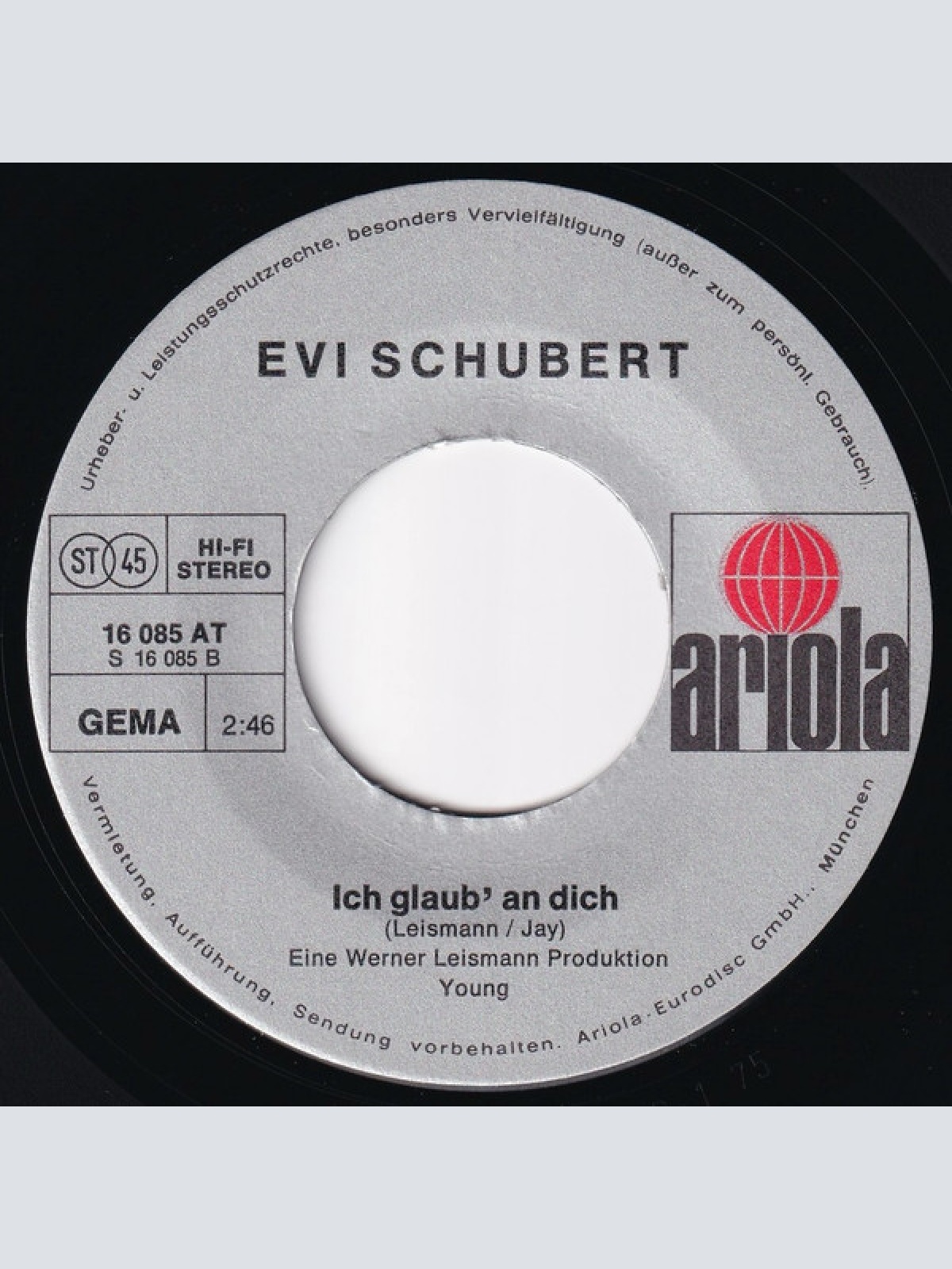 Vinyl / Evi Schubert* - Stehst Du In Meinen Karten