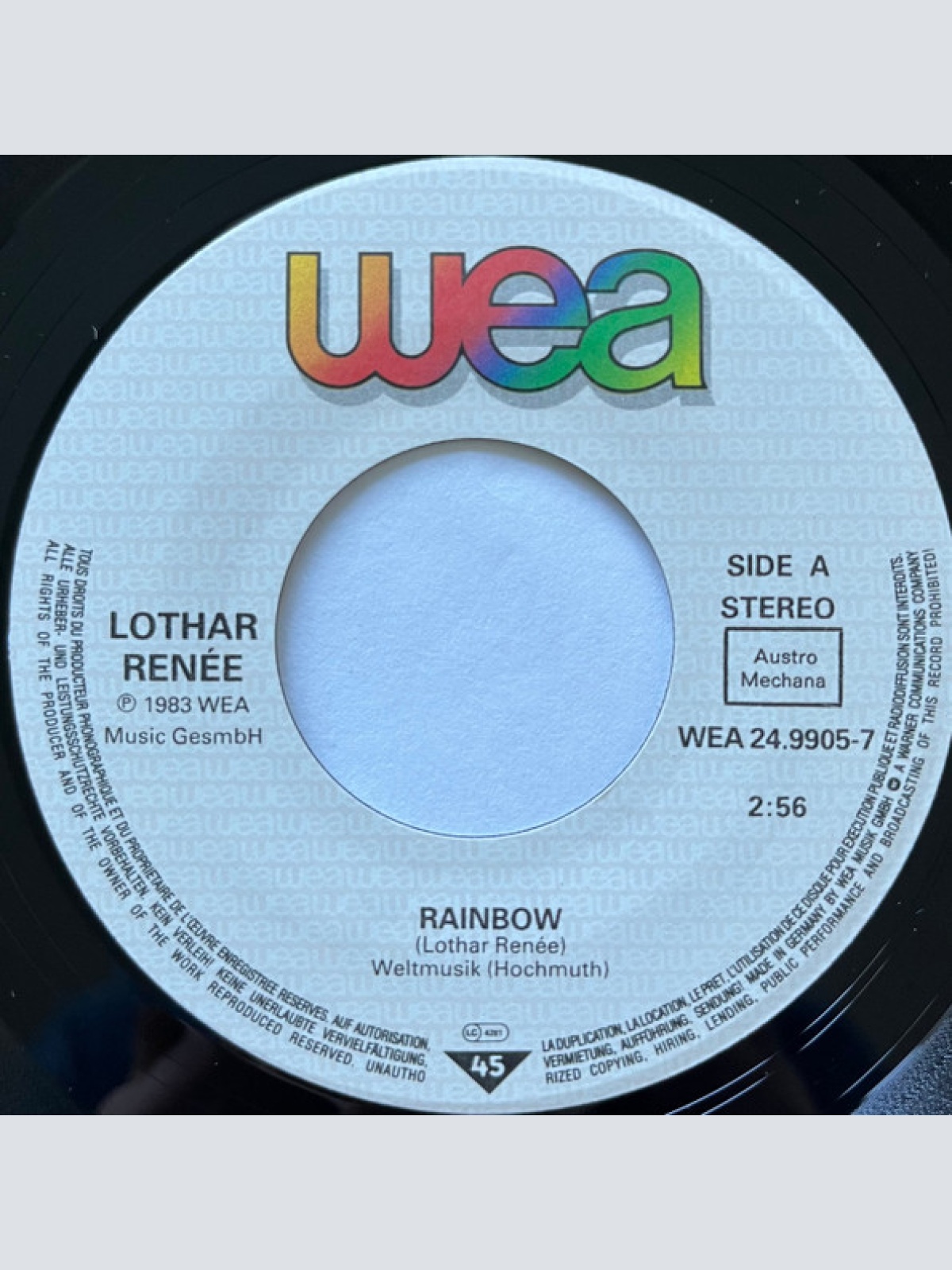 Vinyl / Lothar Renee - Rainbow / Fireworks