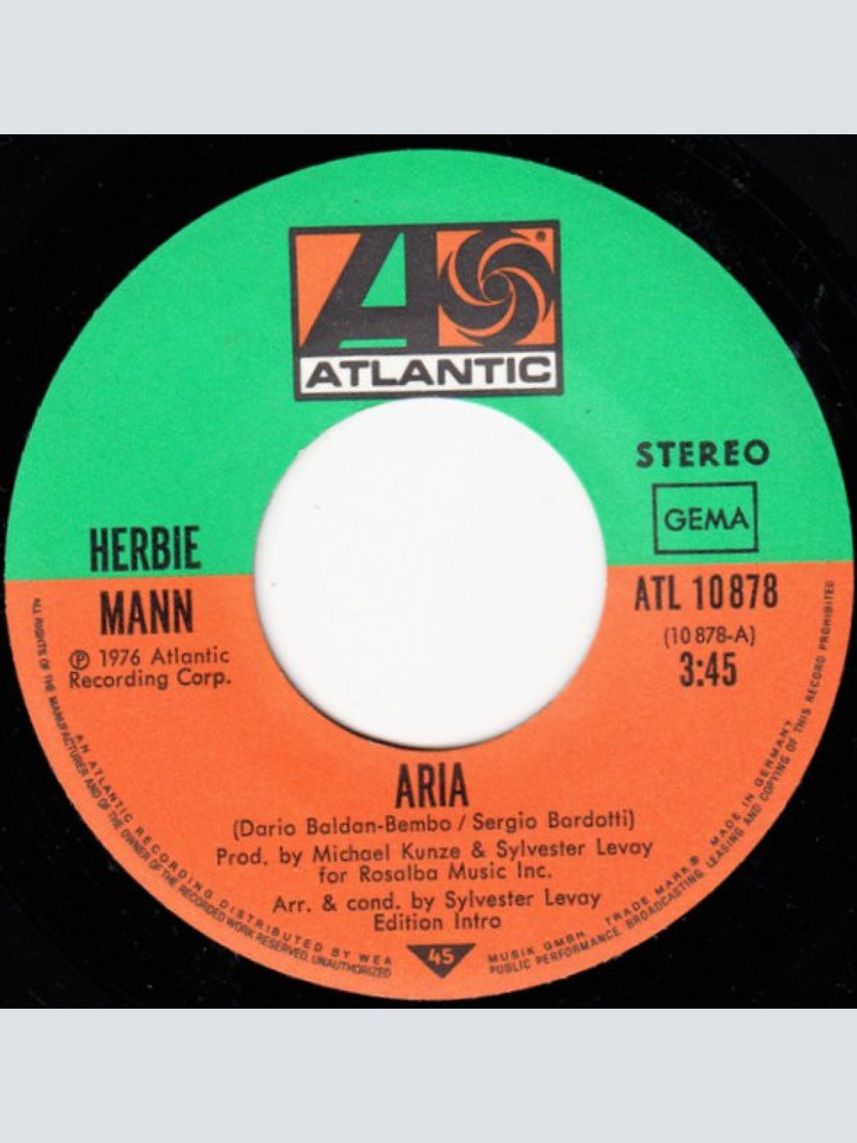 Vinyl / Herbie Mann - Aria