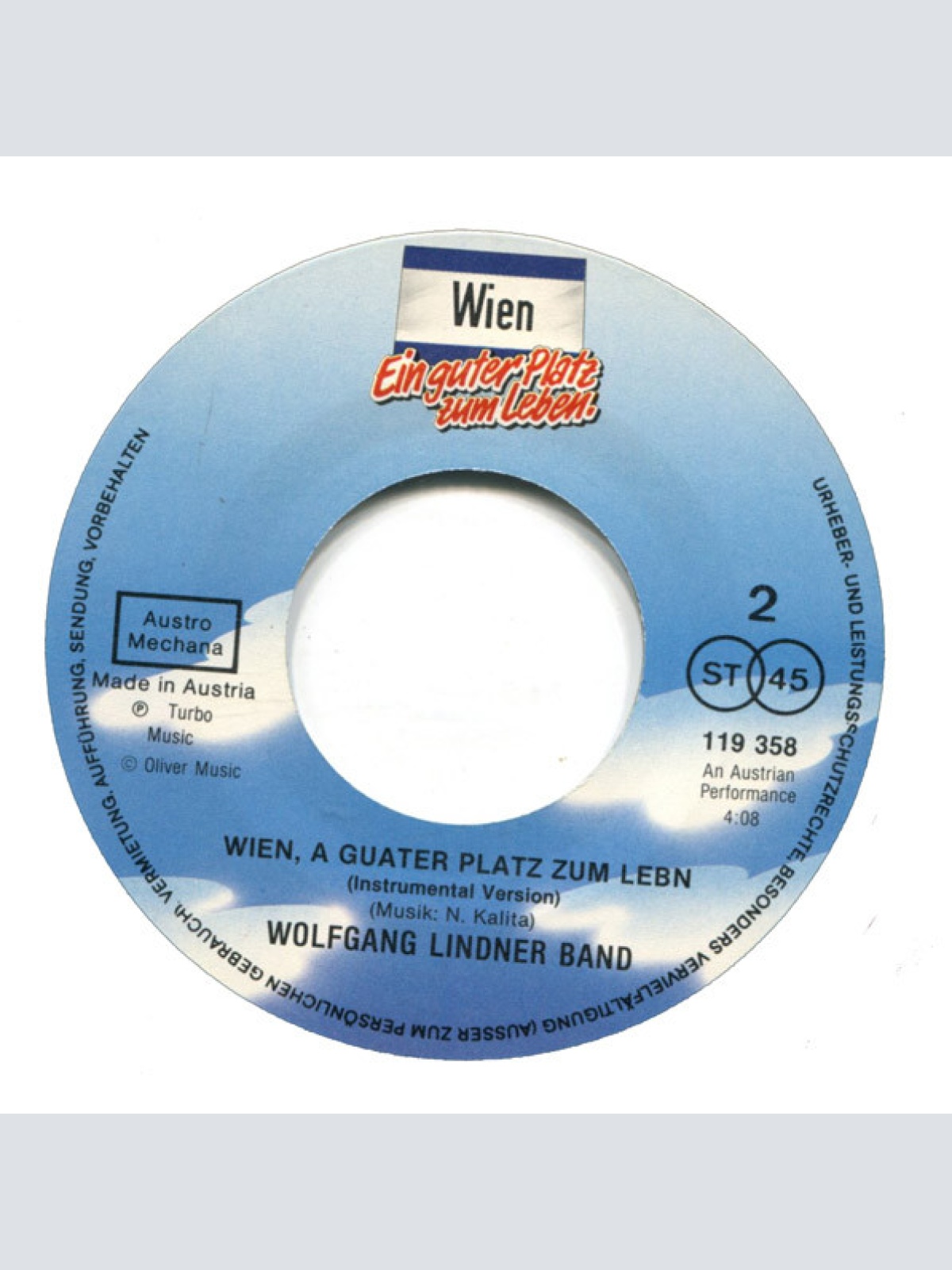 Vinyl / Nickerbocker / Wolfgang Lindner-Big Band* - Wien - Ein Guter Platz Zum Leben
