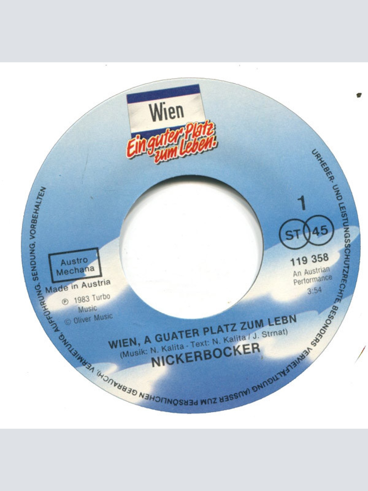 Vinyl / Nickerbocker / Wolfgang Lindner-Big Band* - Wien - Ein Guter Platz Zum Leben