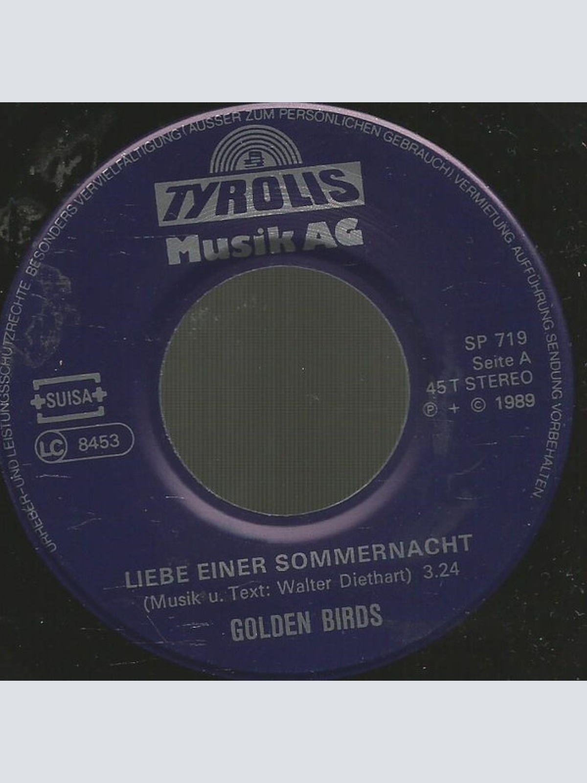 Vinyl / Golden Birds (2) - Liebe Einer Sommernacht / Es Ist Schwer Dich Zu Lieben