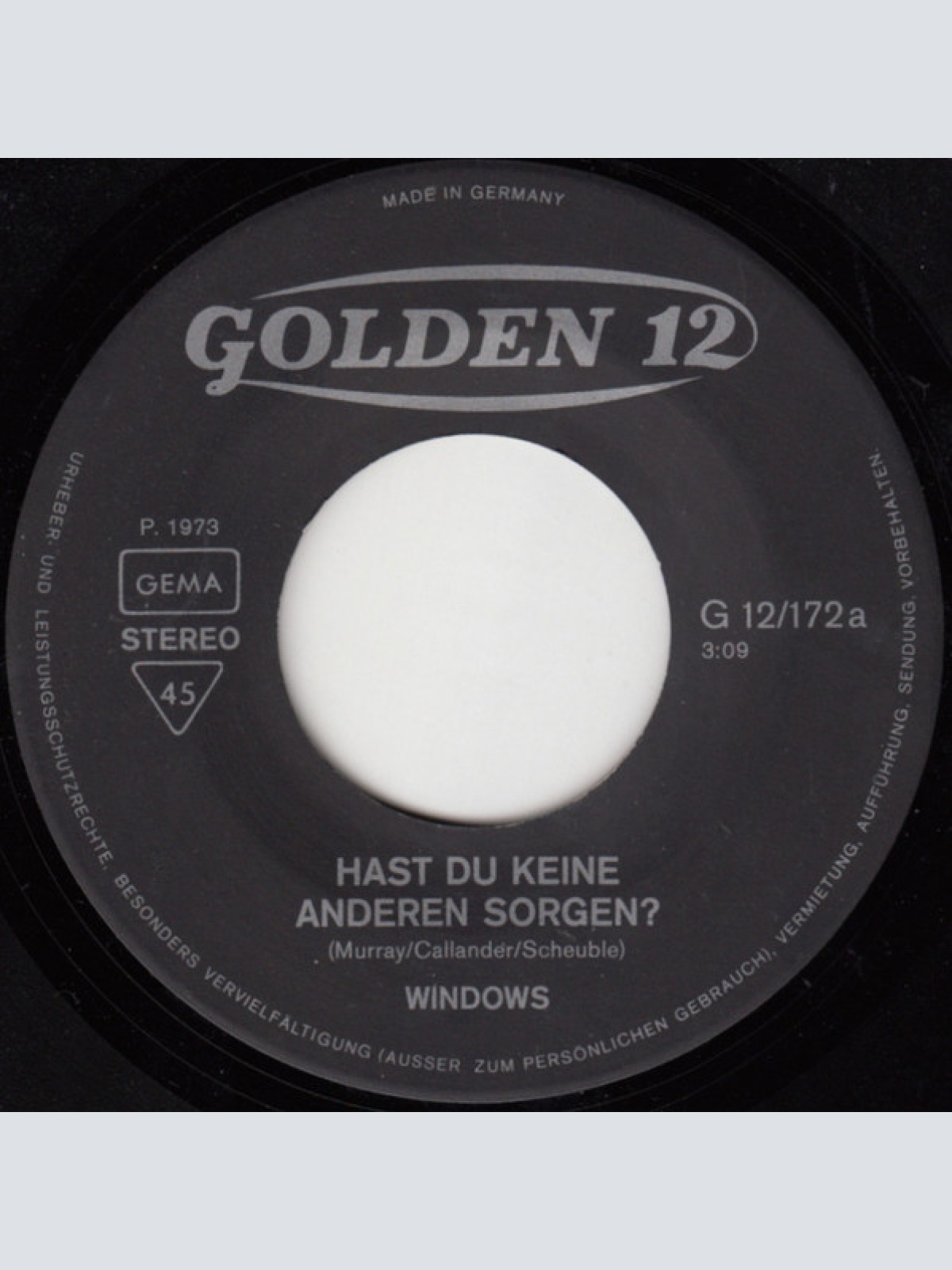 Vinyl / Windows (2) - Hast Du Keine Anderen Sorgen?