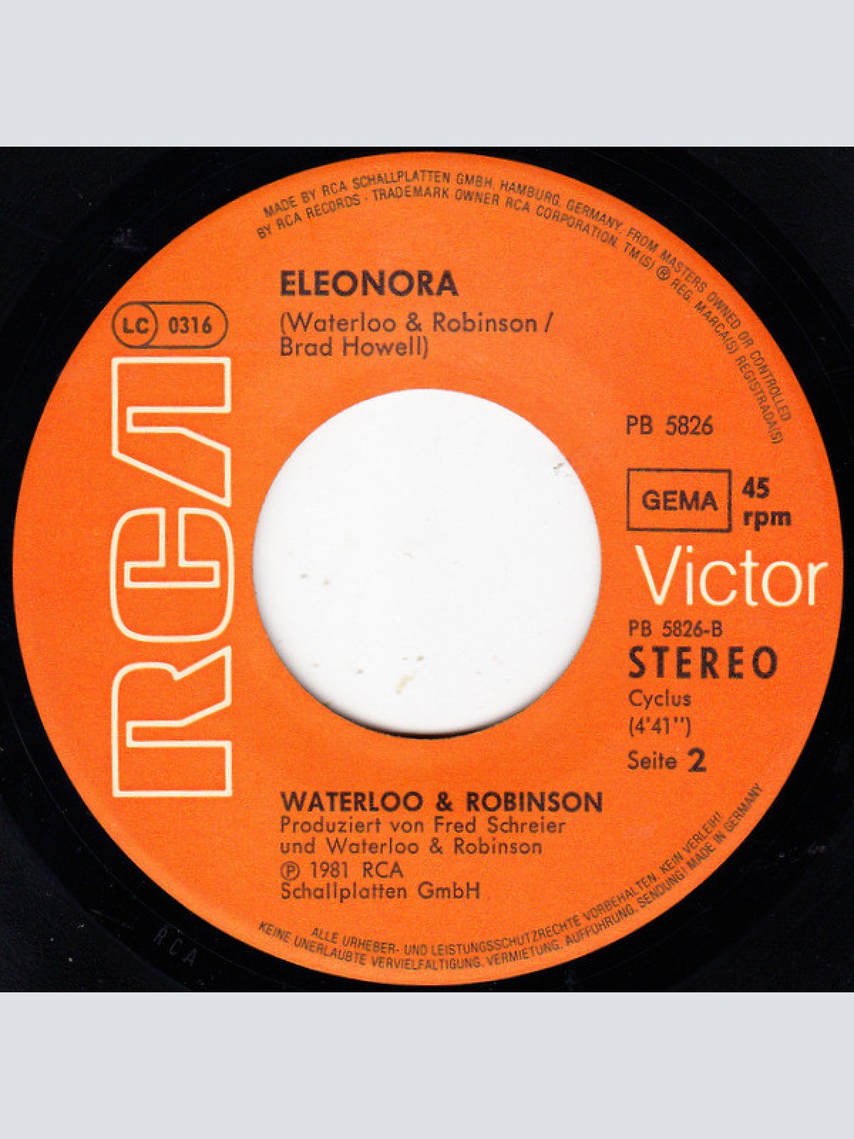 Vinyl / Waterloo & Robinson - Frühstück In Berlin (Breakfast In Marin)