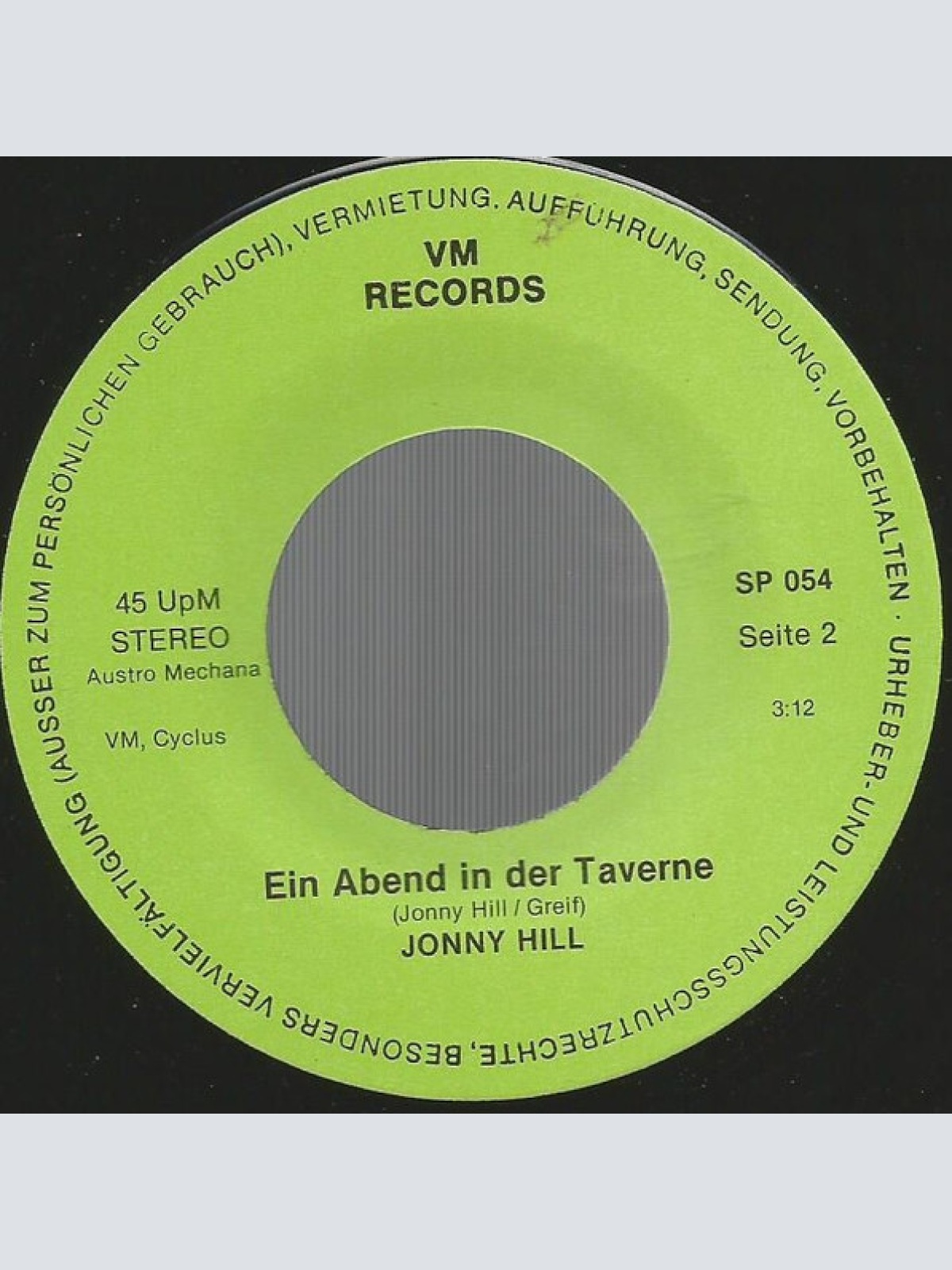 Vinyl / Jonny Hill - Das Mädchen Mit Den Erloschenen Augen / Ein Abend In Der Taverne