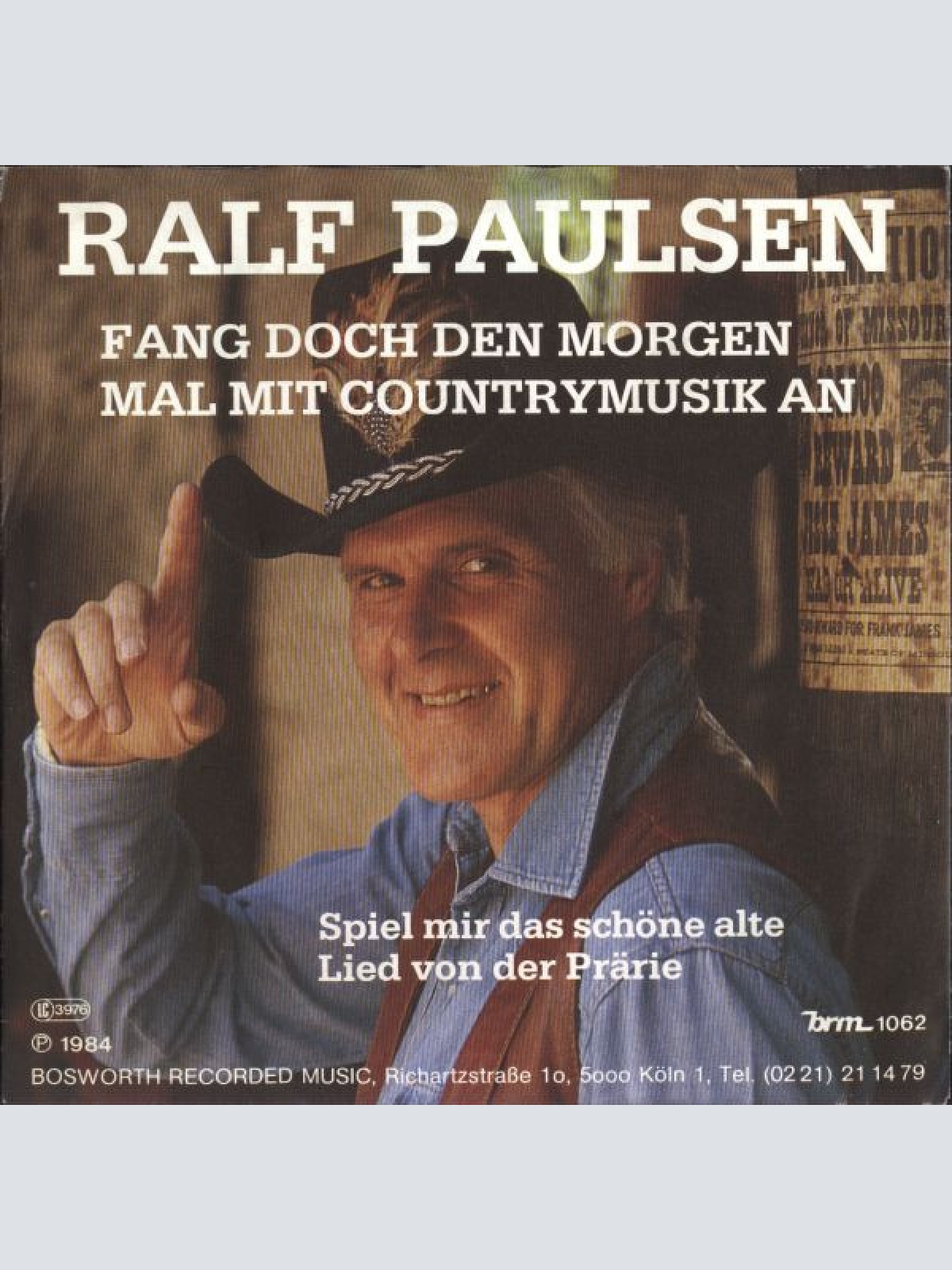 Vinyl / Ralf Paulsen - Fang Doch Den Morgen Mal Mit Countrymusic An