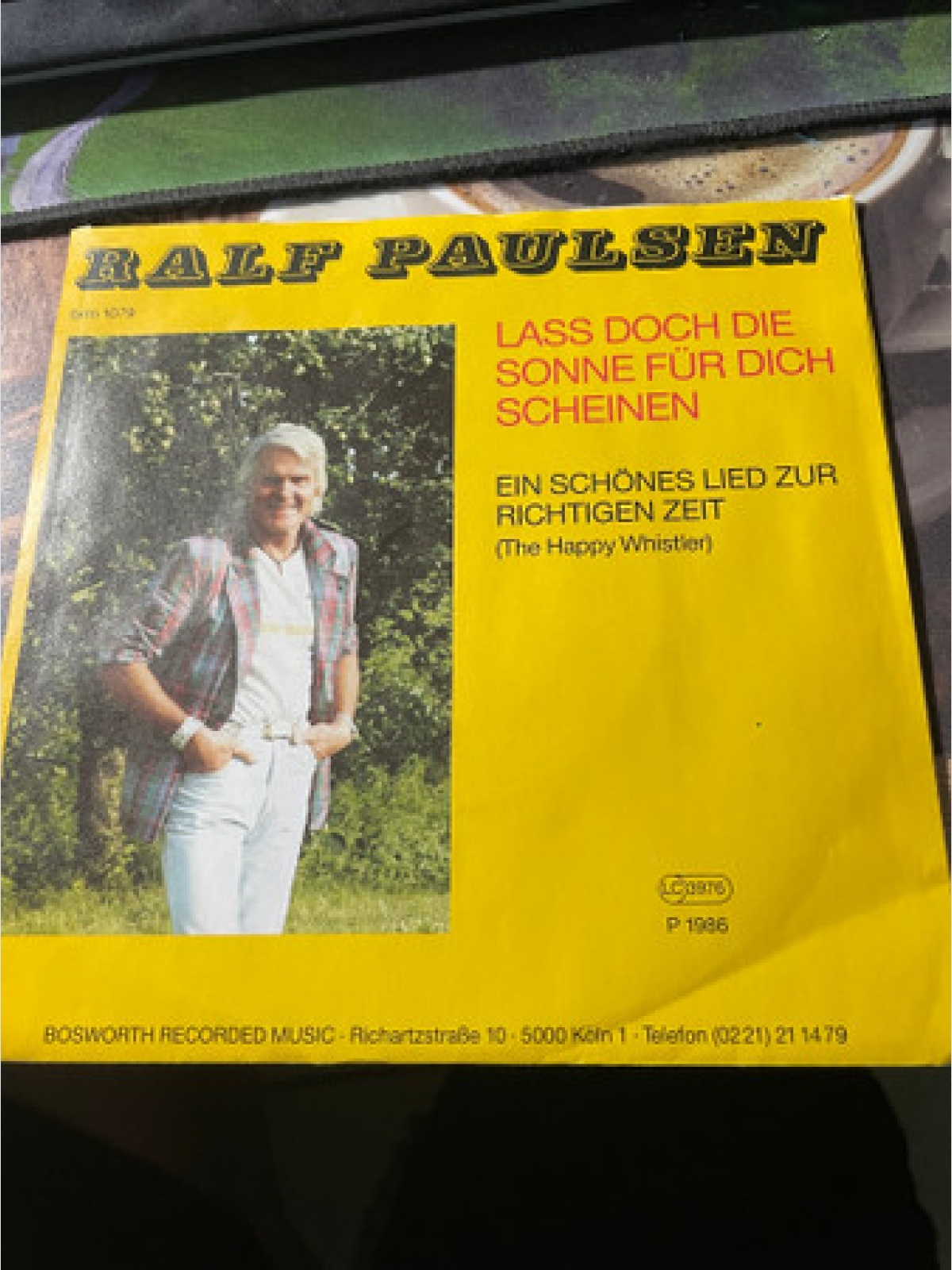 Vinyl / Ralf Paulsen - Lass Doch Die Sonne Für Dich Scheinen