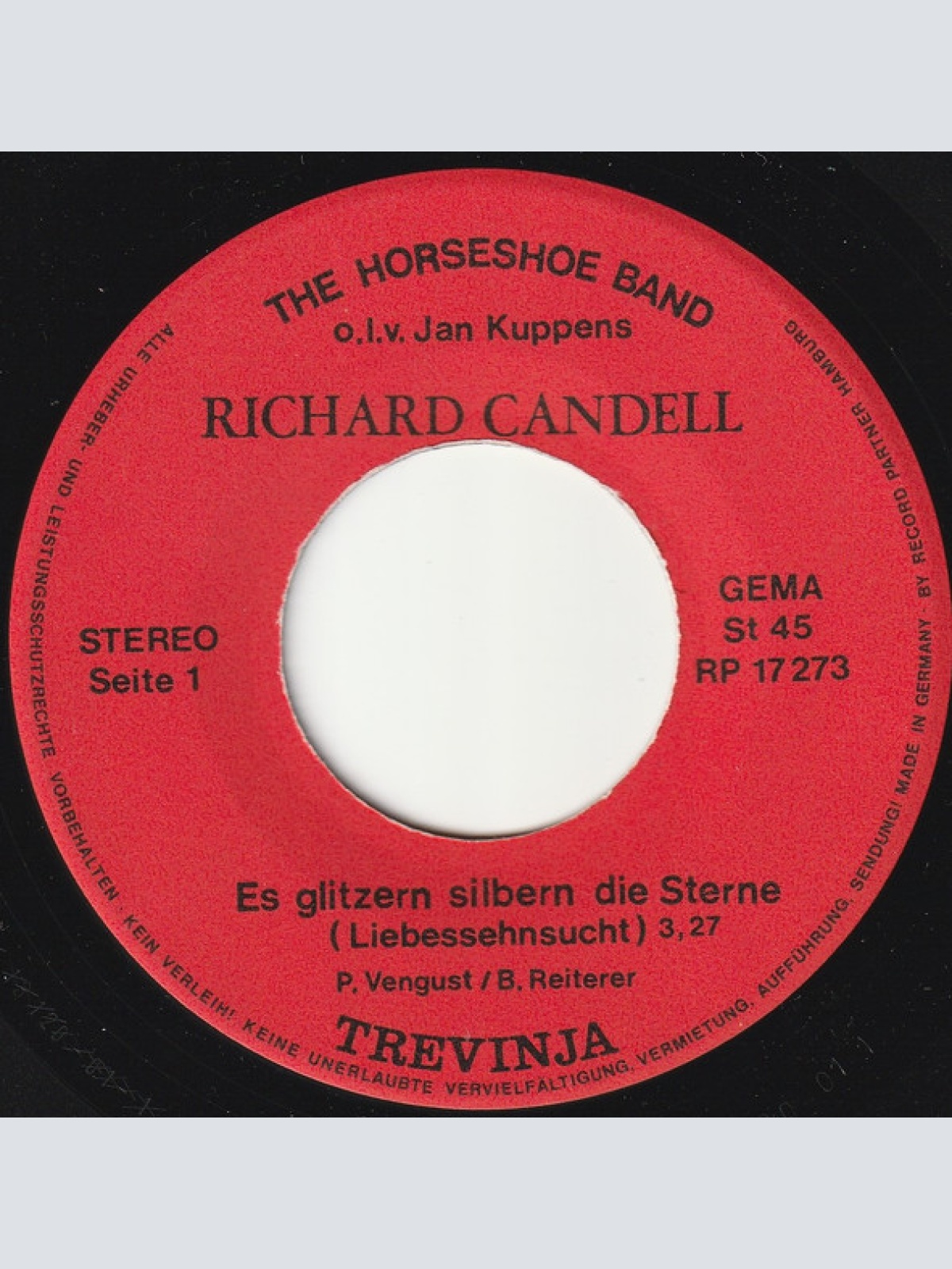 Vinyl / Richard Candell - Es Glitzern Silbern Die Sterne