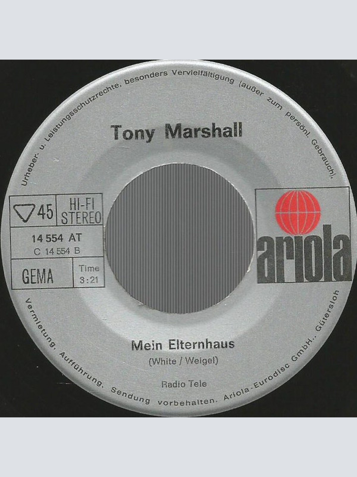 Vinyl / Tony Marshall - Hans Im Glück