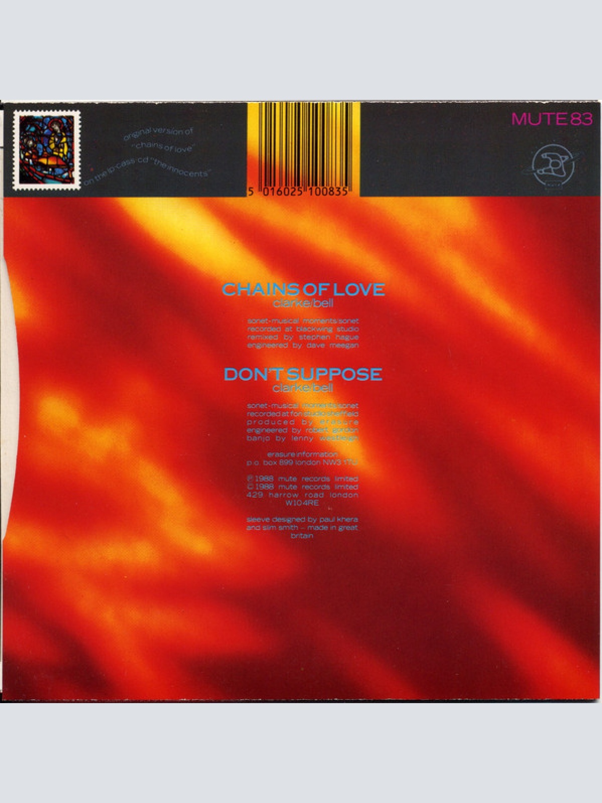 Vinyl / Erasure - Chains Of Love