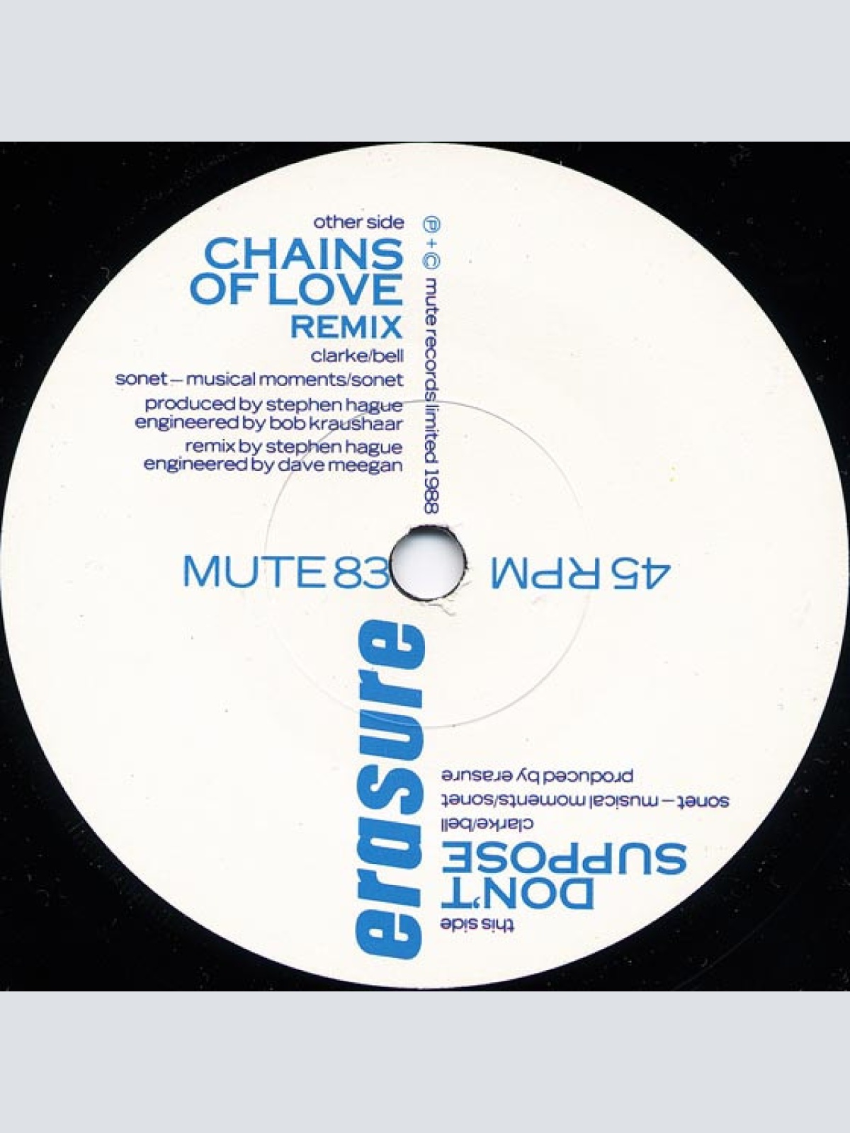 Vinyl / Erasure - Chains Of Love