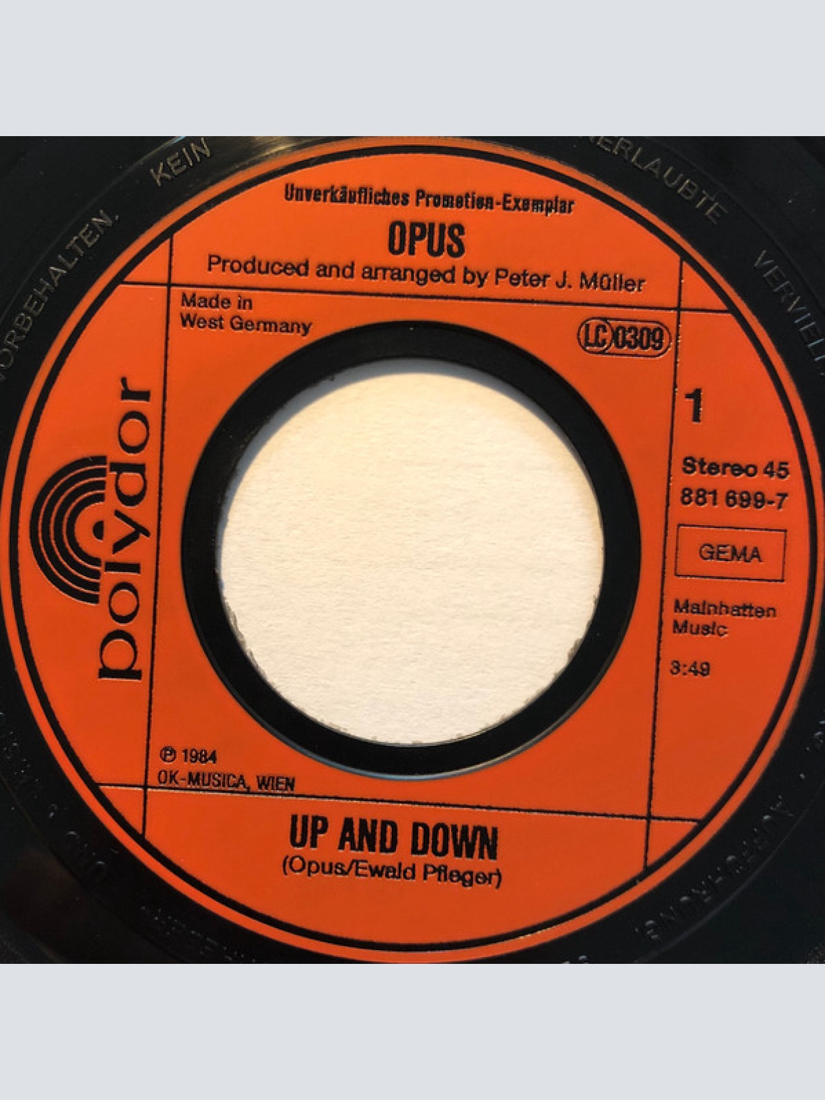 Vinyl / Opus - Up And Down