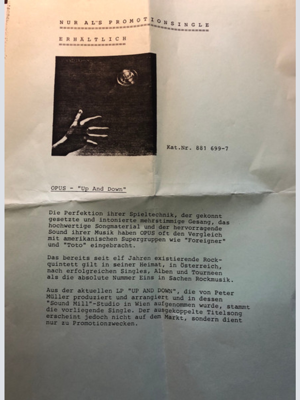 Vinyl / Opus - Up And Down